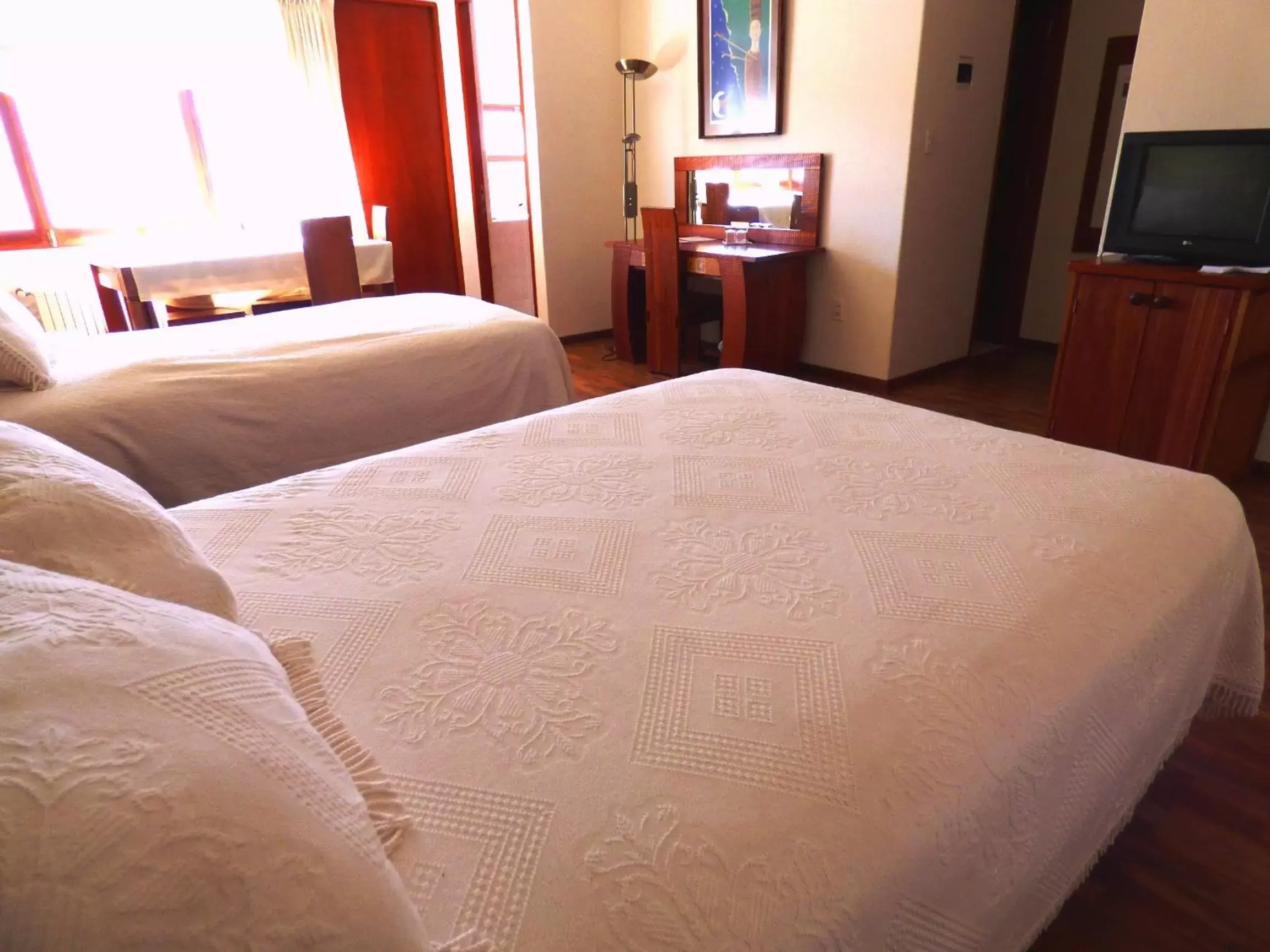 Bed in Hotel Villa Antigua