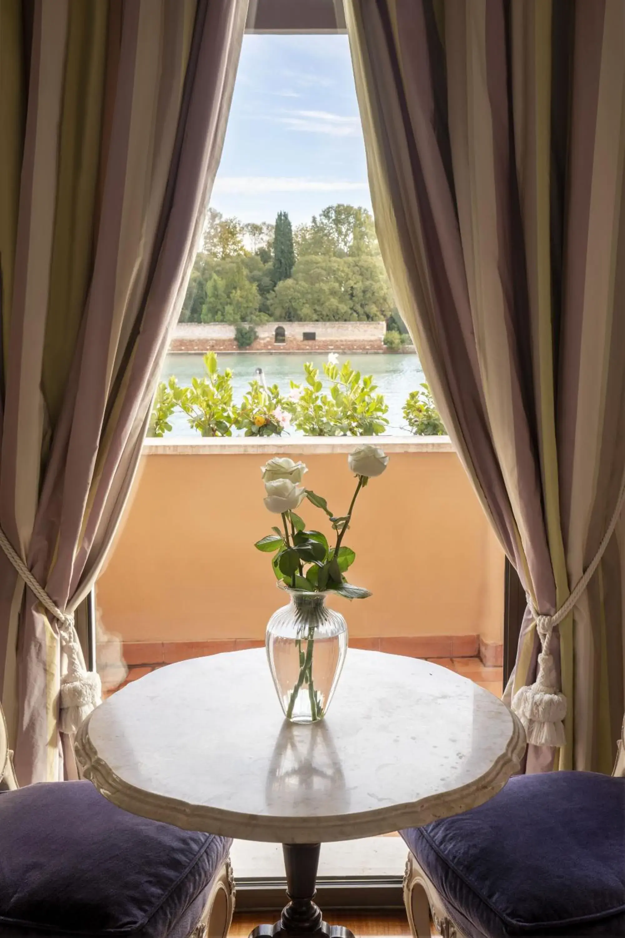 Balcony/Terrace, Dining Area in Hotel Cipriani, A Belmond Hotel, Venice