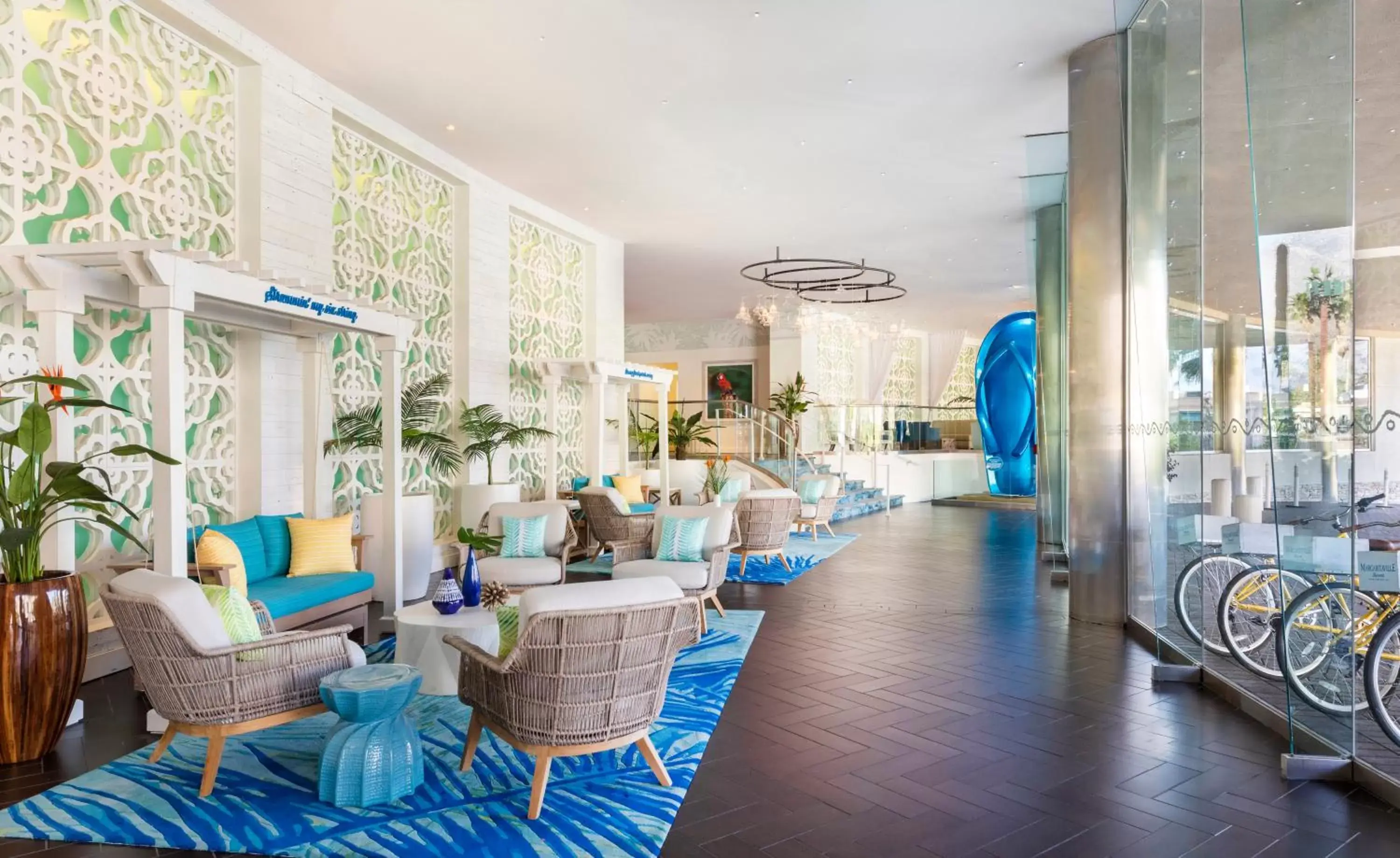 Lobby or reception, Restaurant/Places to Eat in Margaritaville Resort Palm Springs