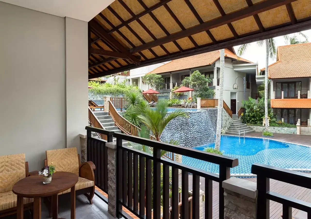 Balcony/Terrace, Pool View in Best Western Premier Agung Resort Ubud