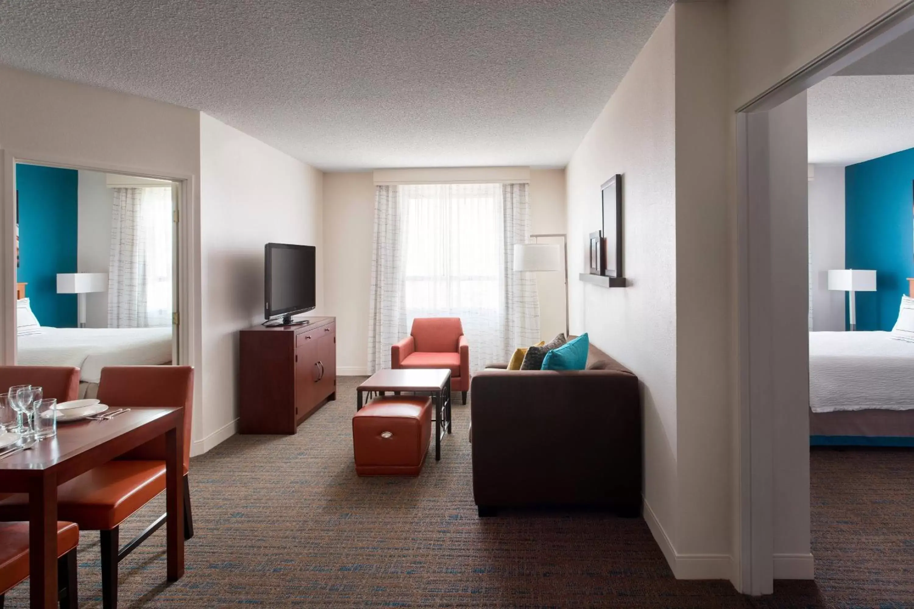 Bedroom, Seating Area in Residence Inn by Marriott Las Vegas Hughes Center