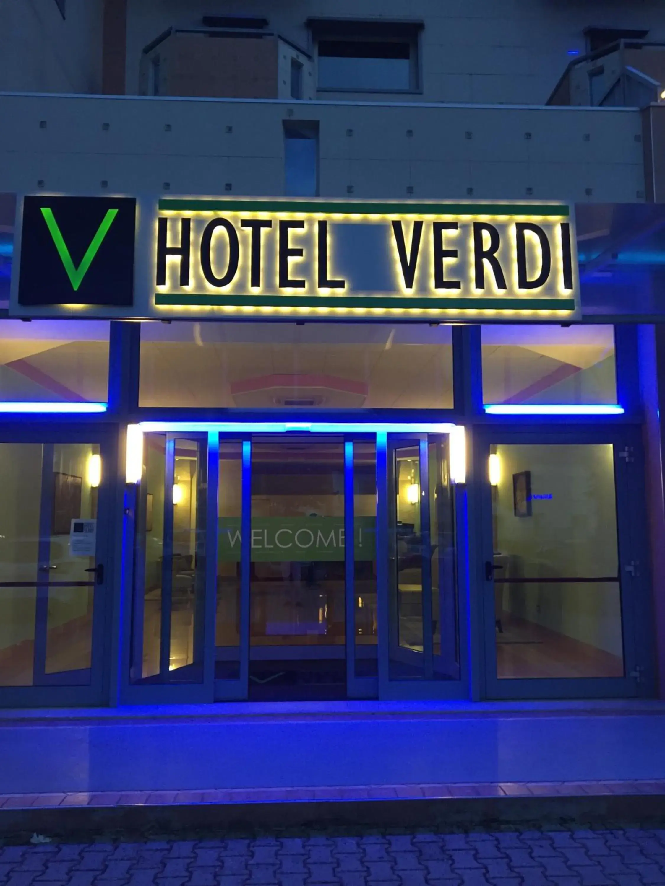 Facade/entrance in Hotel Verdi