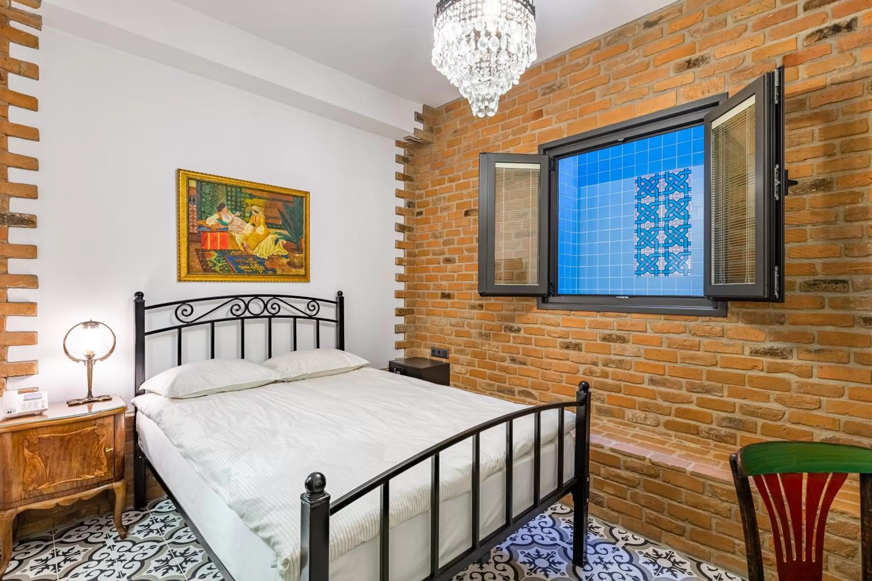 Bed in Villa Pera Suite Hotel