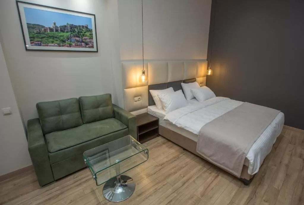 Bed in History Hotel Tbilisi