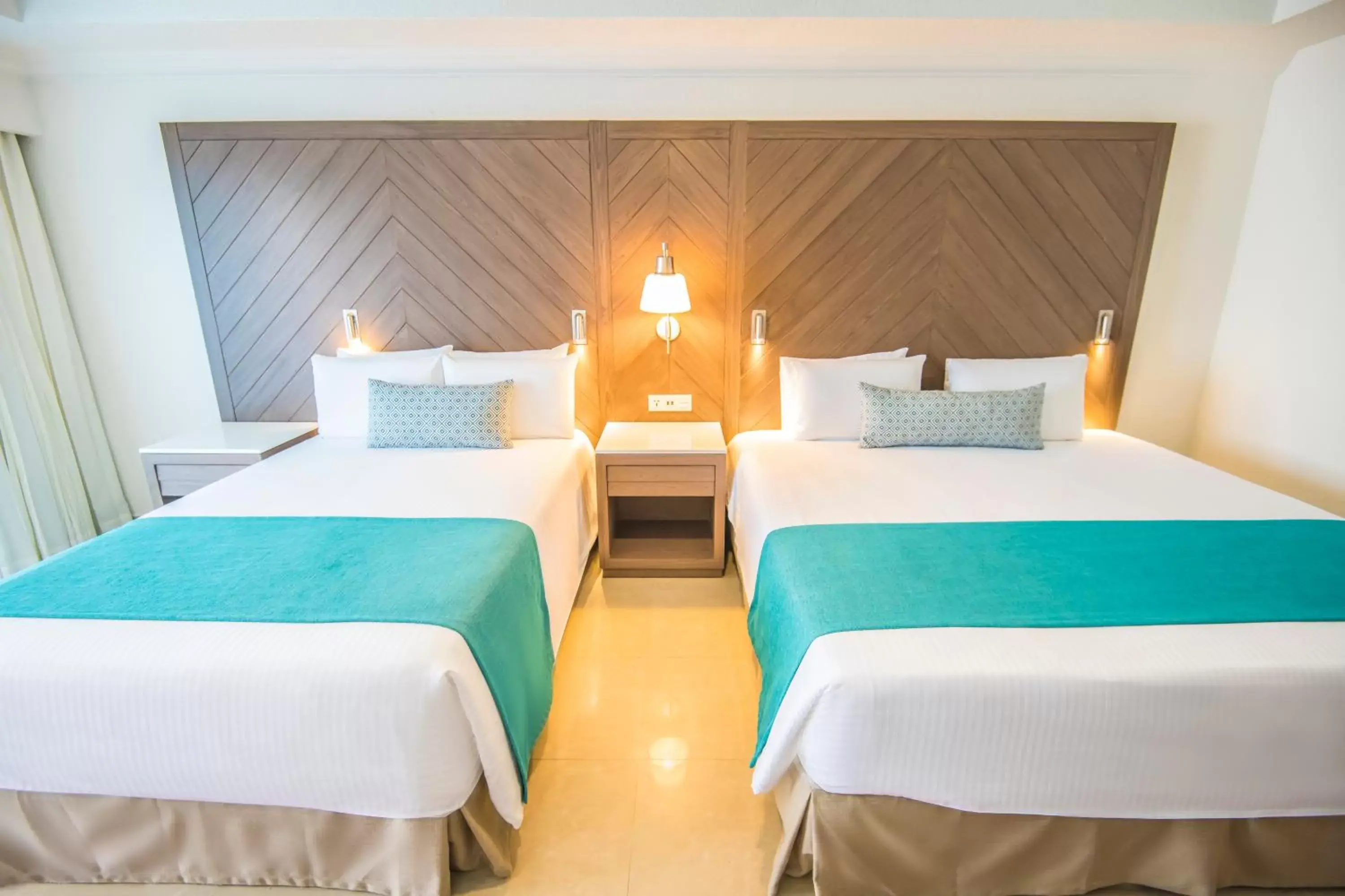 Junior Suite 2 Double Beds Ocean View  in Wyndham Alltra Cancun All Inclusive Resort