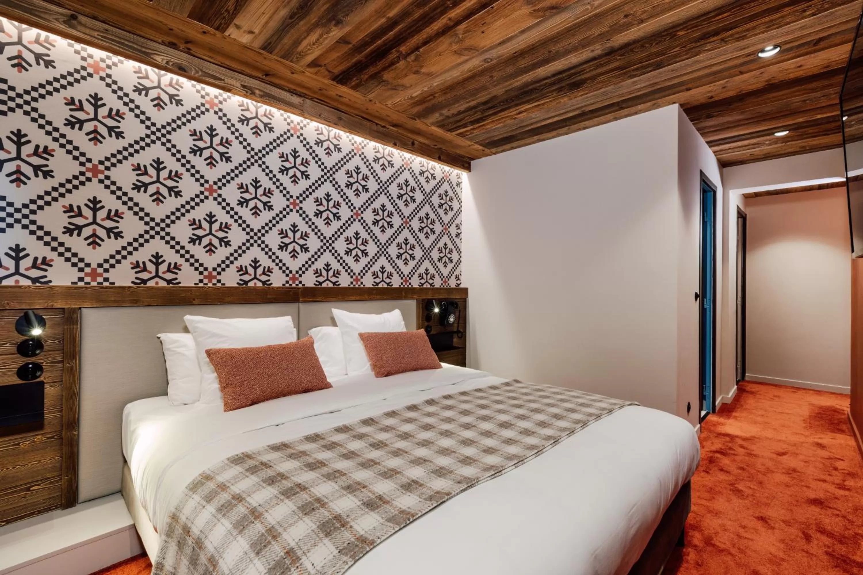 Bed in Hôtel Névé