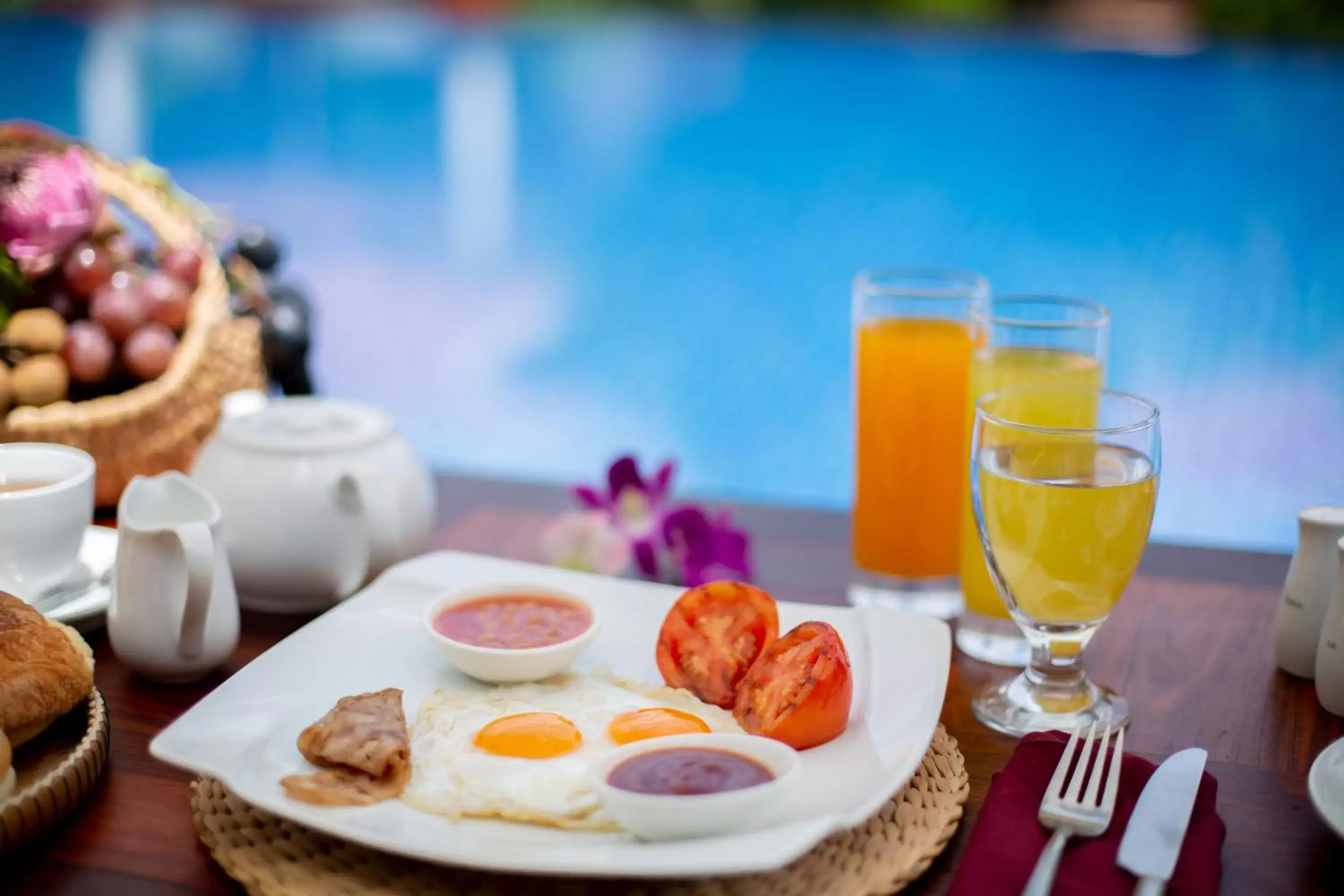 Breakfast in Angkor Privilege Resort & Spa Breakfast in Angkor Privilege Resort & Spa
