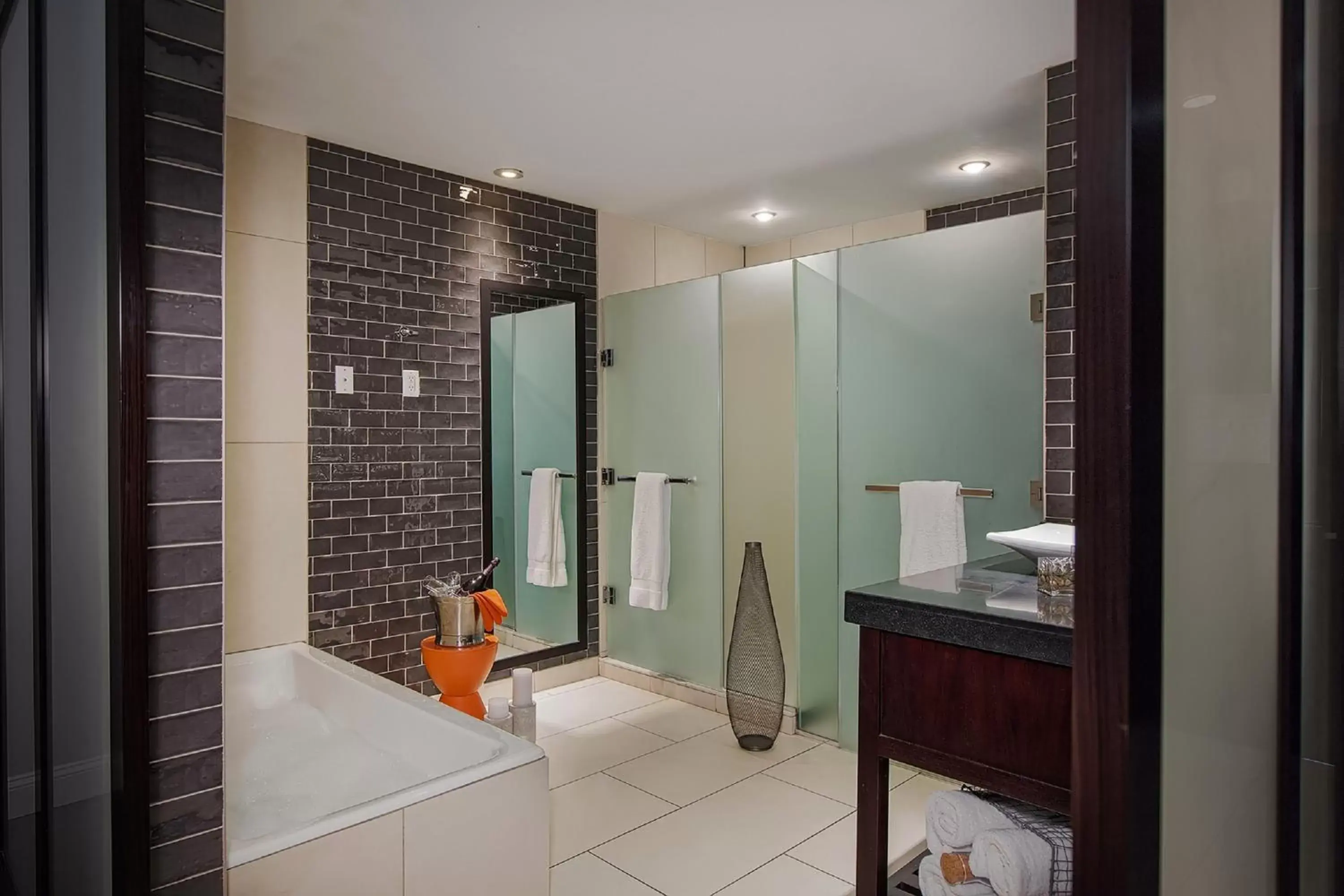 Bathroom in Ravel Hotel Trademark Collection by Wyndham