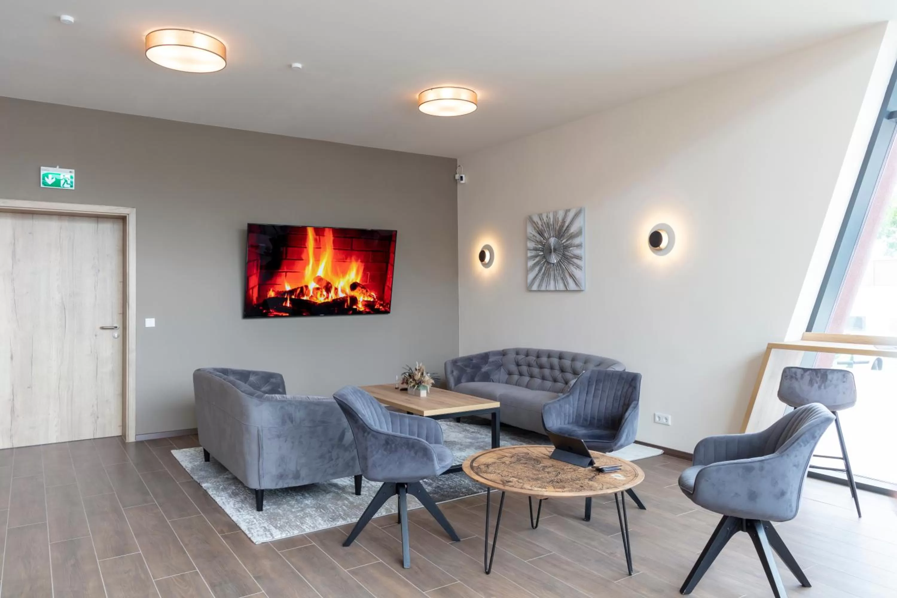 Lobby or reception in Dominik Hotel & Eventsaal