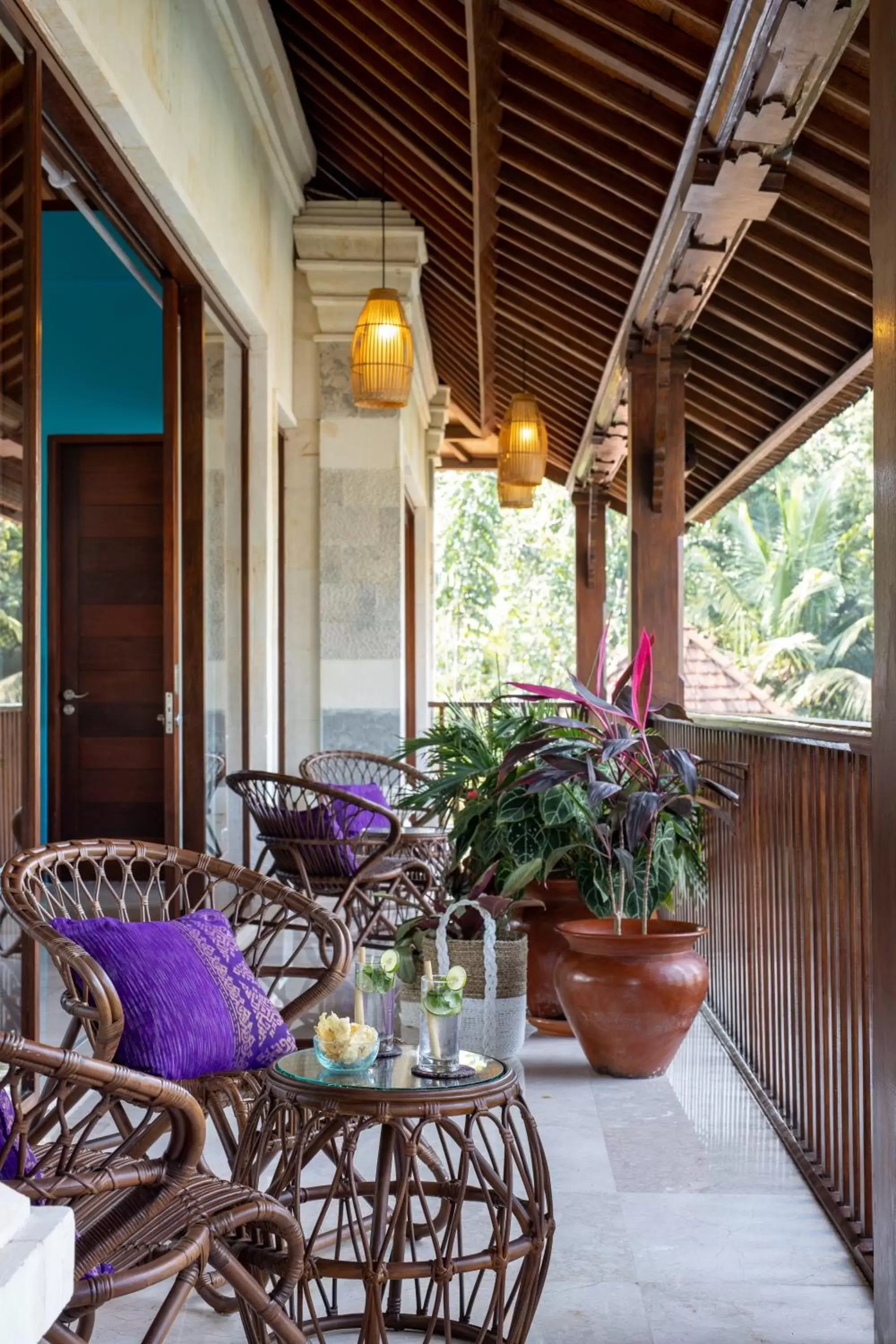 Balcony/Terrace in Kano Sari Ubud Villas