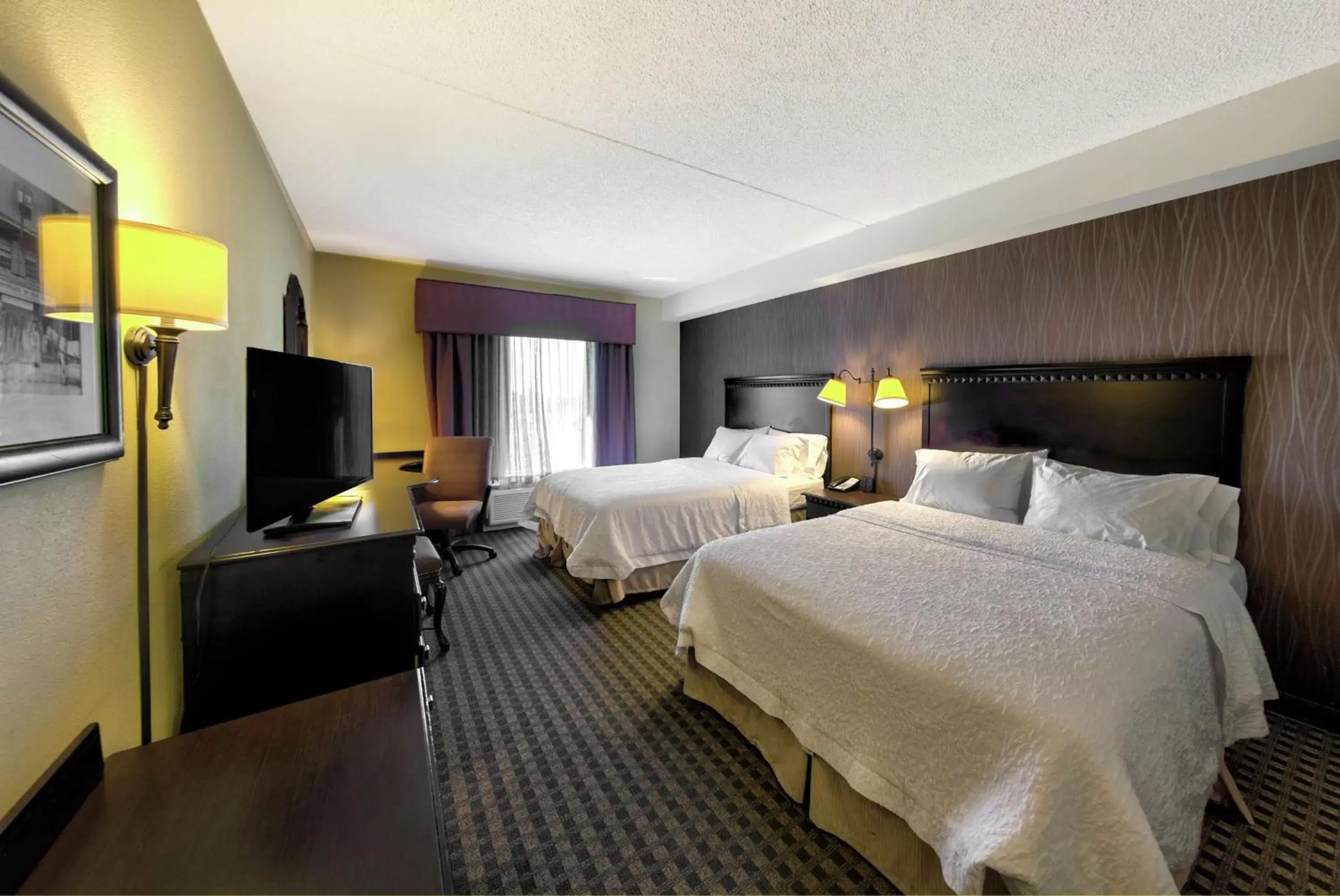Room with Two Queen Beds - Non-Smoking in Hampton Inn & Suites Chadds Ford Room with Two Queen Beds - Non-Smoking in Hampton Inn & Suites Chadds Ford