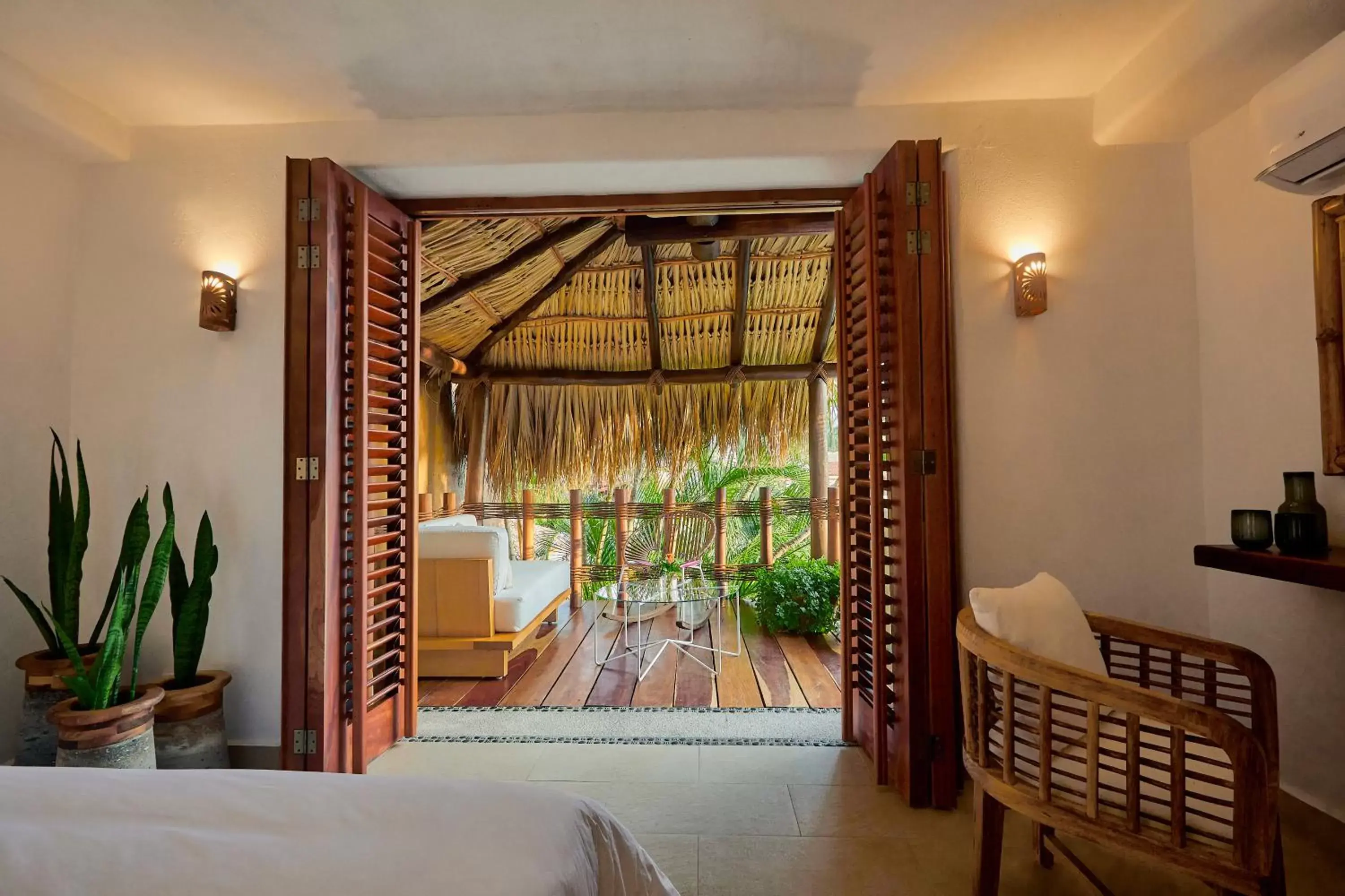 Balcony/Terrace, Bed in La Villa Luz (sólo adultos)