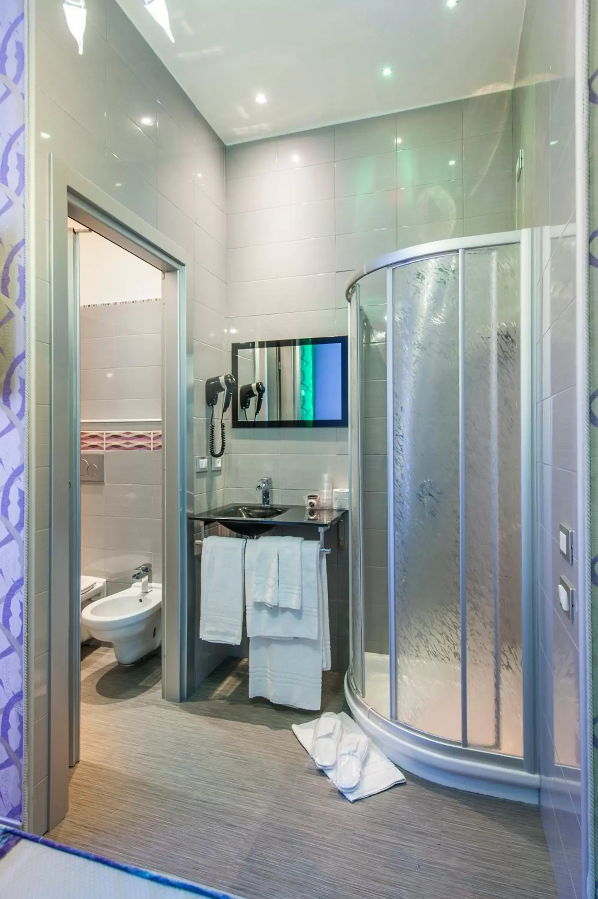 Shower, Bathroom in Hotel Relais Dei Papi