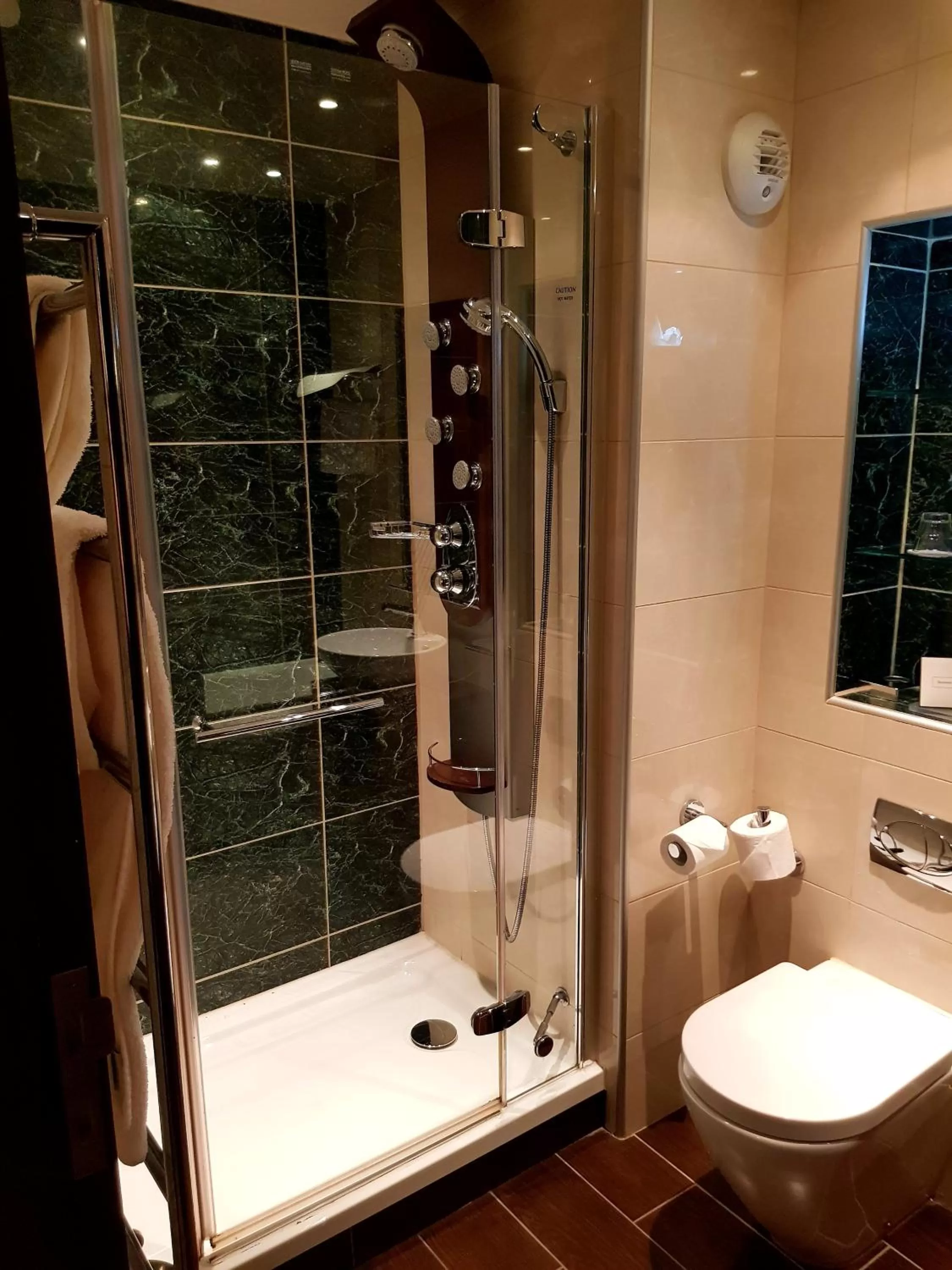 Bathroom in Redworth Hall Hotel- Part of the Cairn Collection