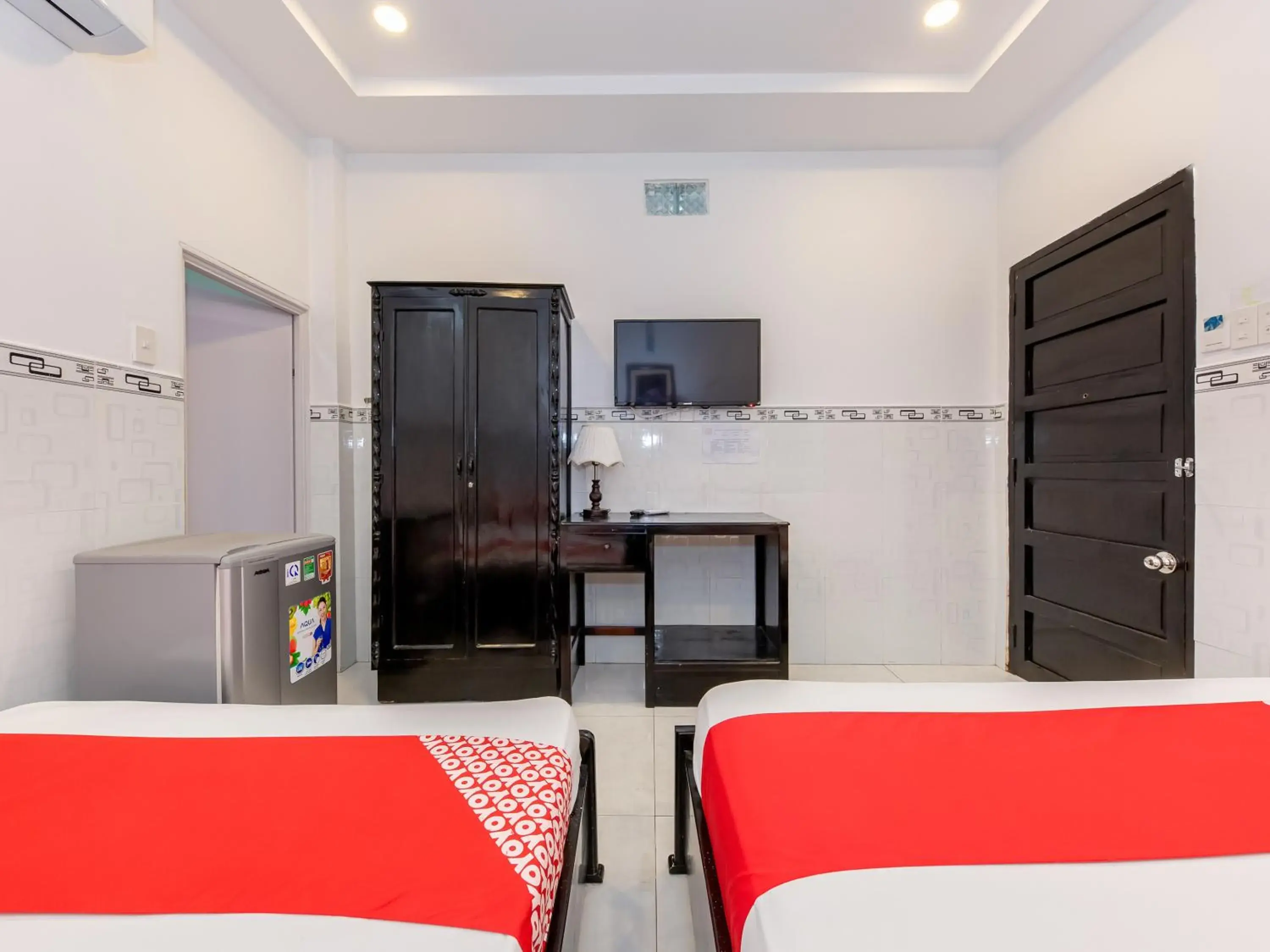 TV and multimedia, Kitchen/Kitchenette in OYO 828 Hoa Giay Hotel