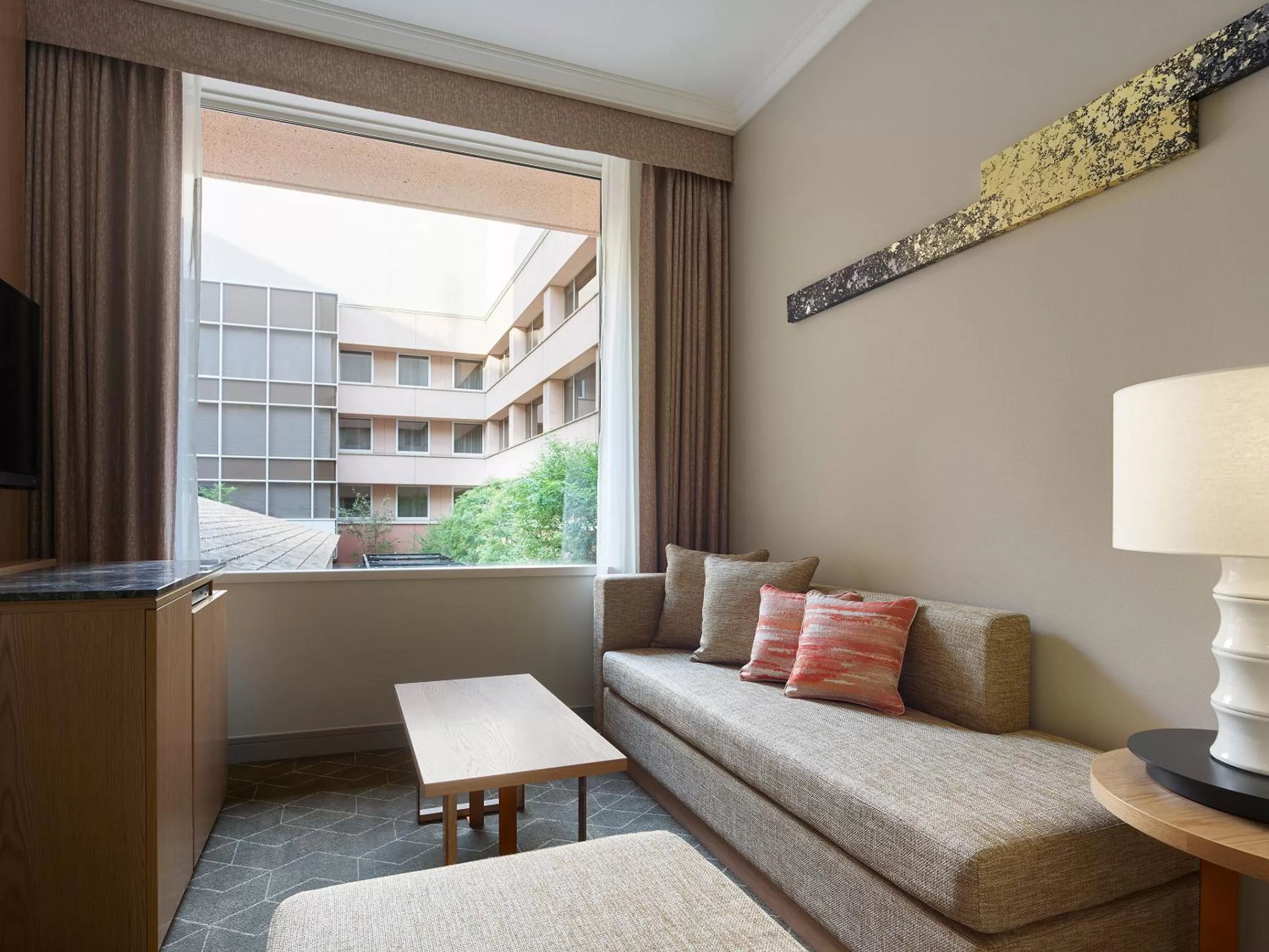 Deluxe Twin Room with Patio View - Non-Smoking in Hotel The Celestine Tokyo Shiba