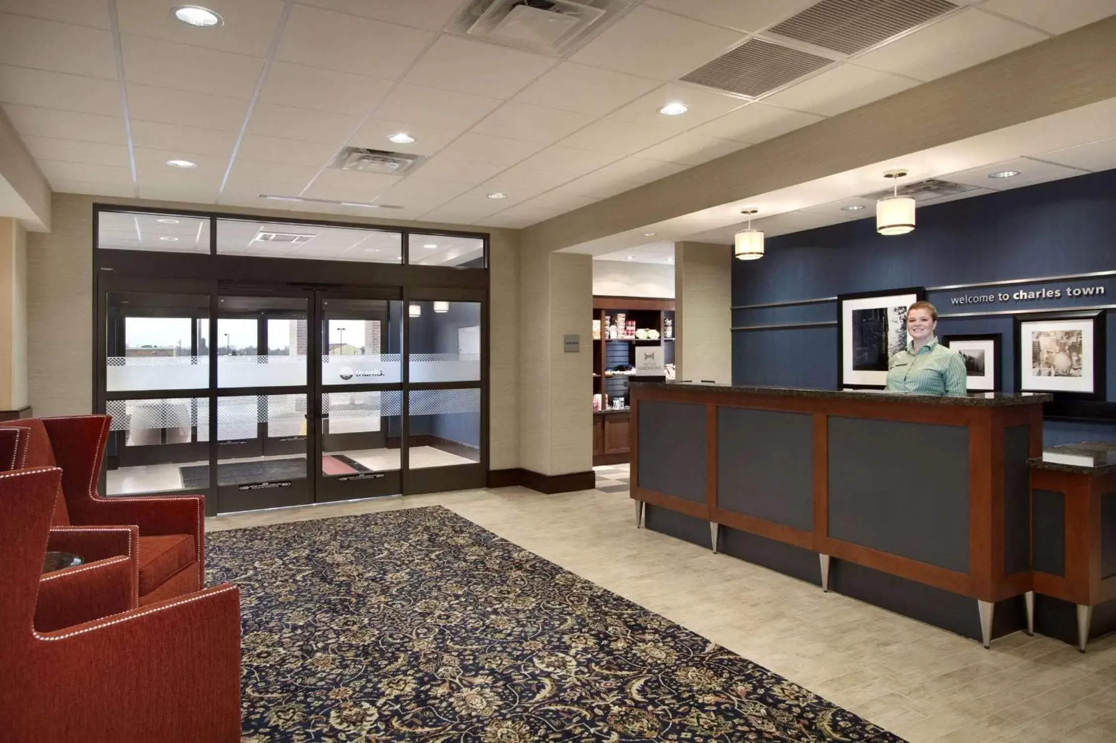 Lobby or reception, Lobby/Reception in Hampton Inn & Suites Charles Town