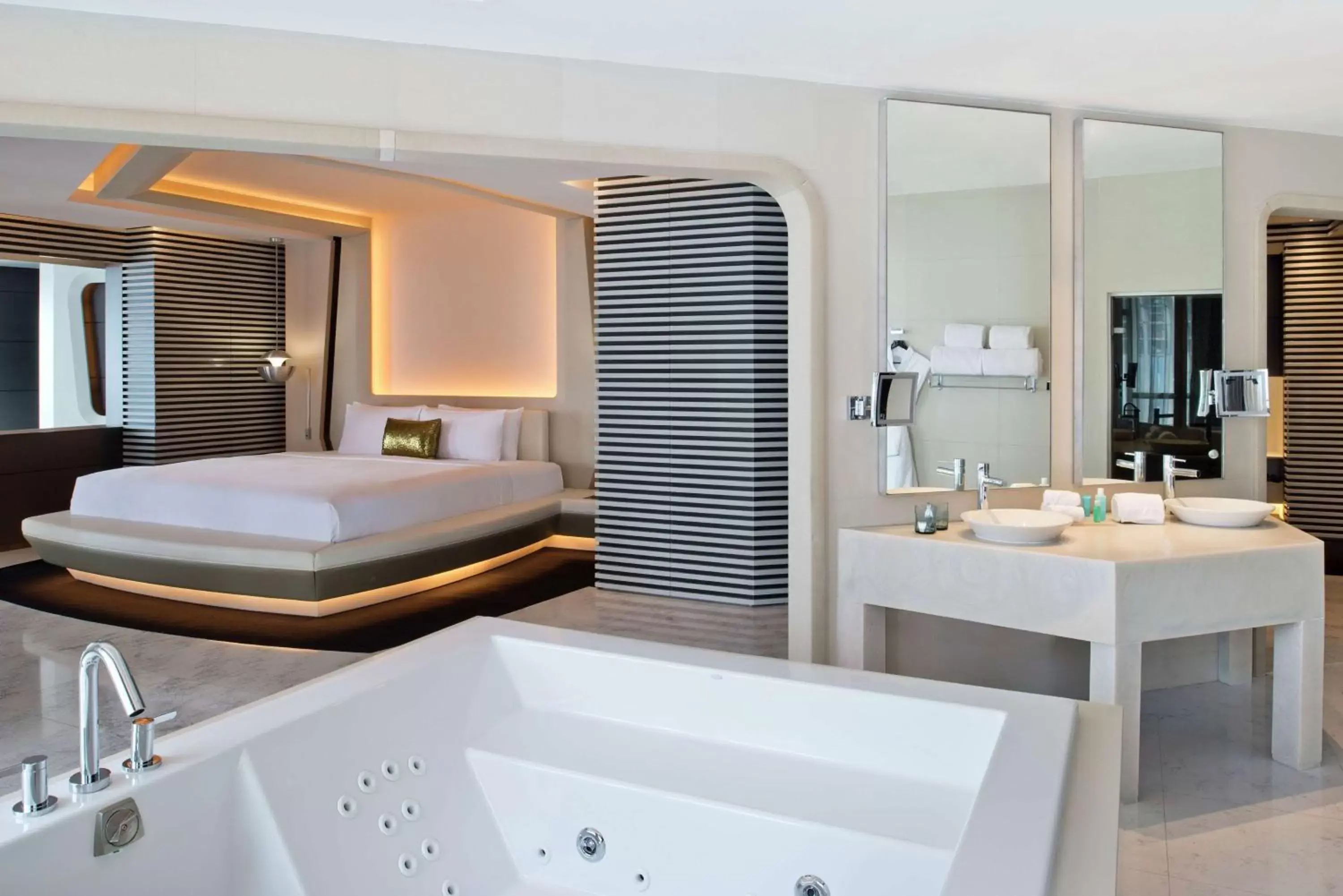 Hot Spring Bath, Bathroom in V Hotel Dubai, Curio Collection by Hilton