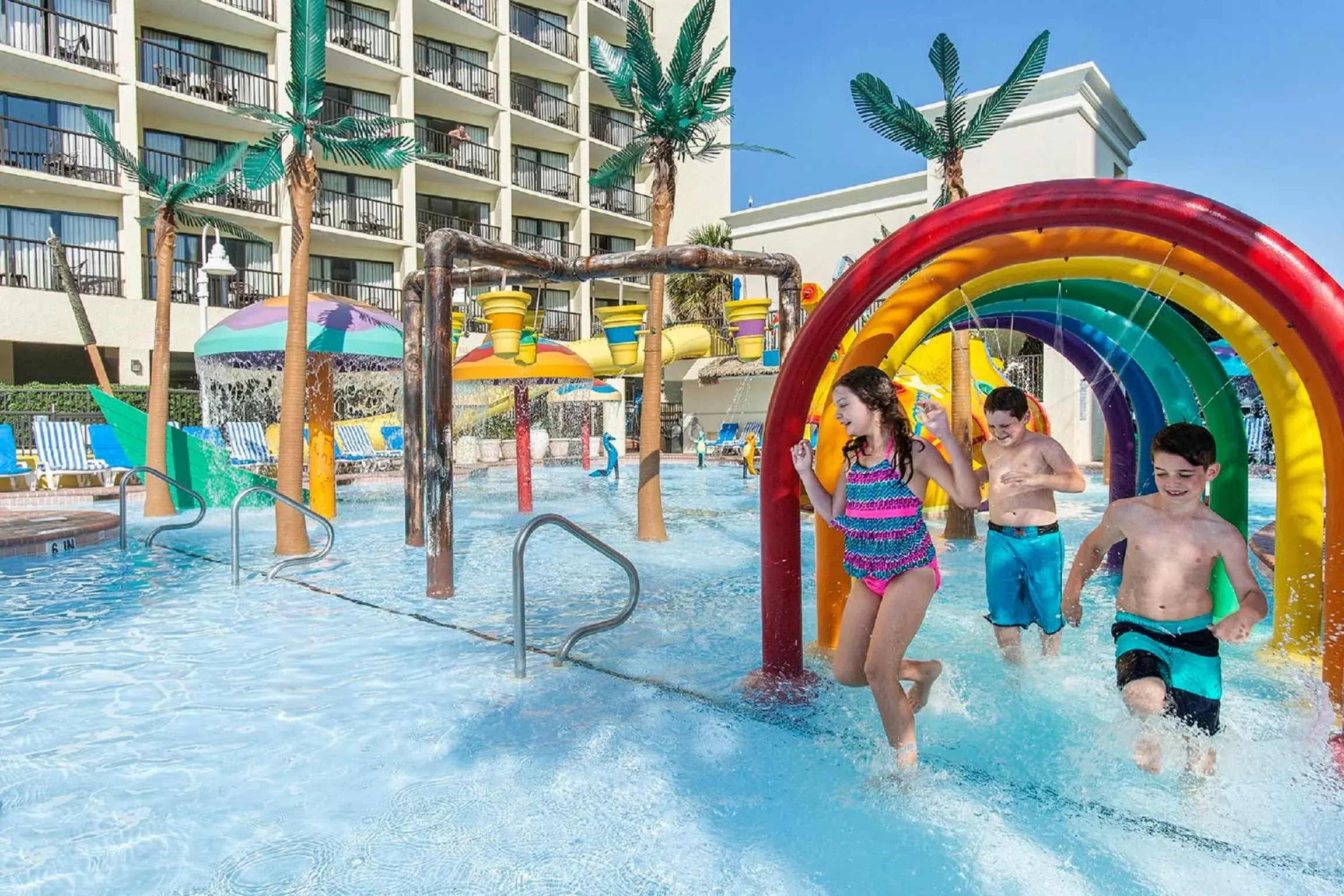 Aqua park in Sea Crest Oceanfront Resort