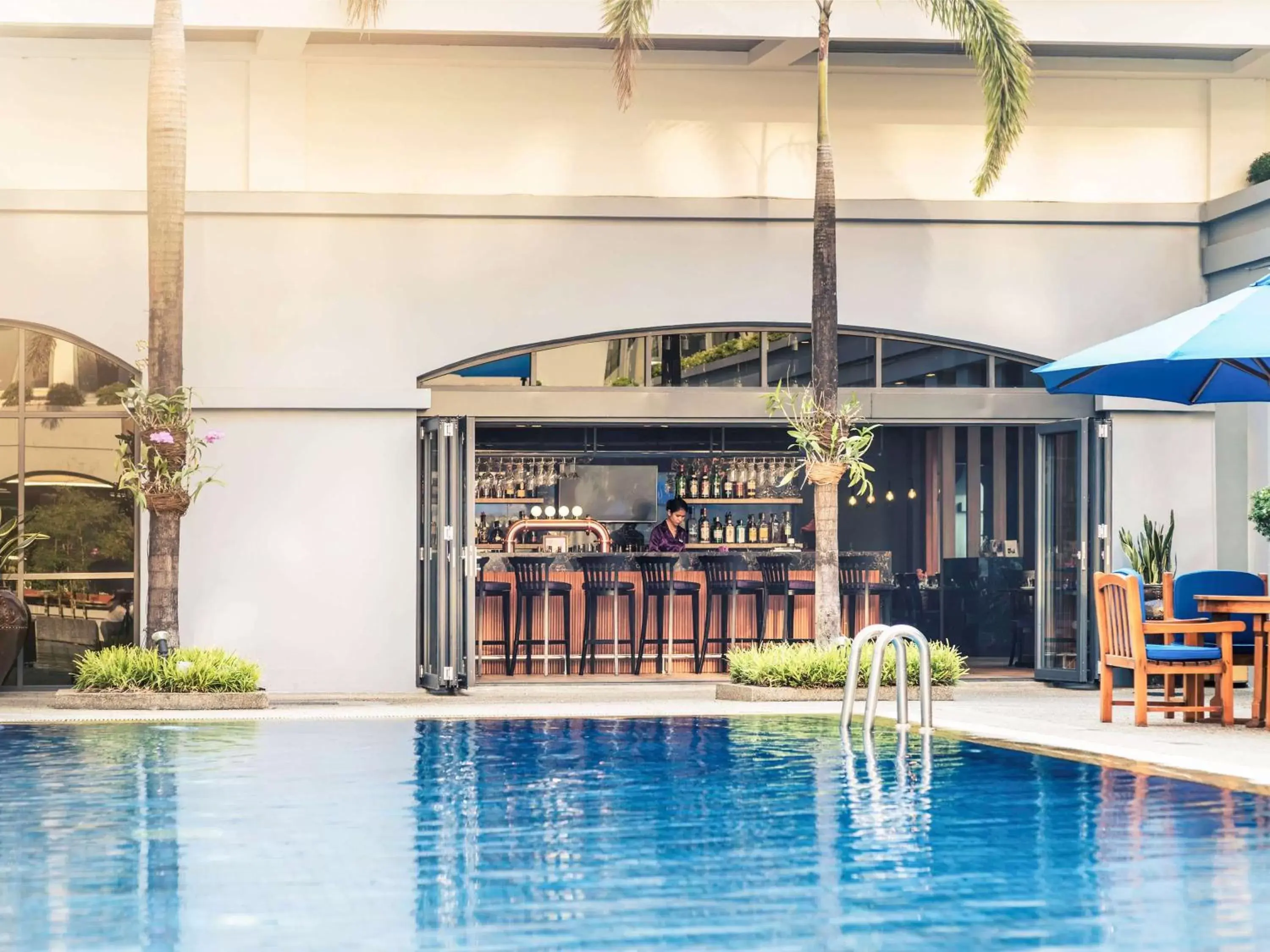 Lounge or bar, Swimming Pool in Mercure Yangon Kaba Aye