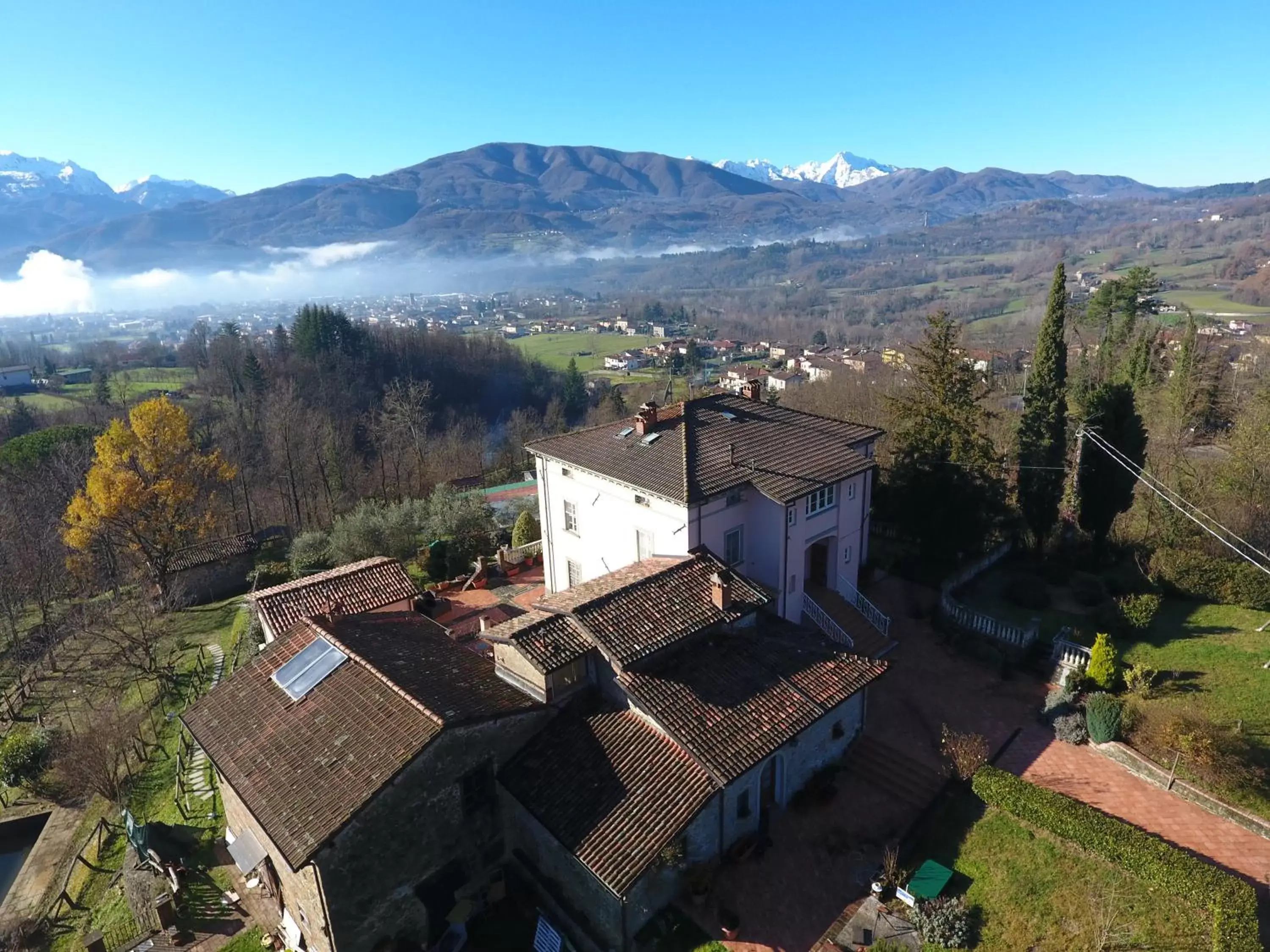 Bird's eye view in Villa Belvedere