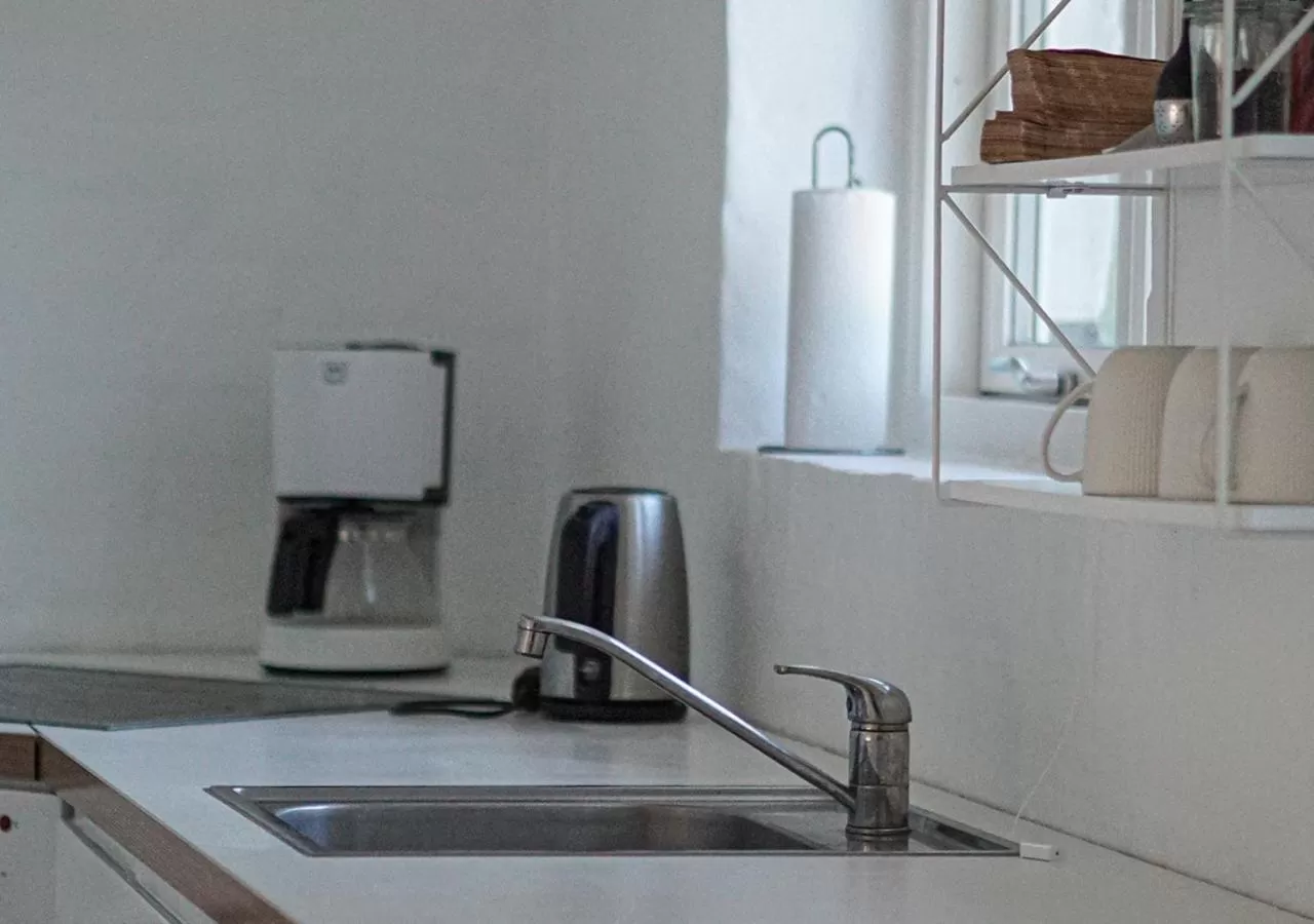 Kitchen or kitchenette in Fladbro Kro