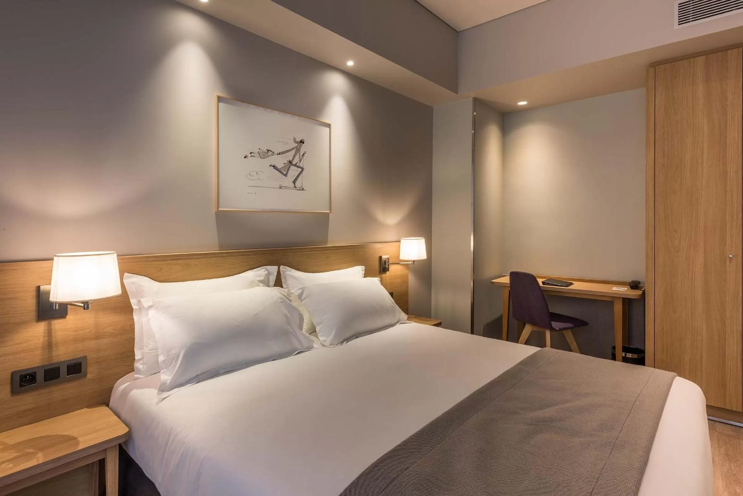 Bed in Hôtel Magellan