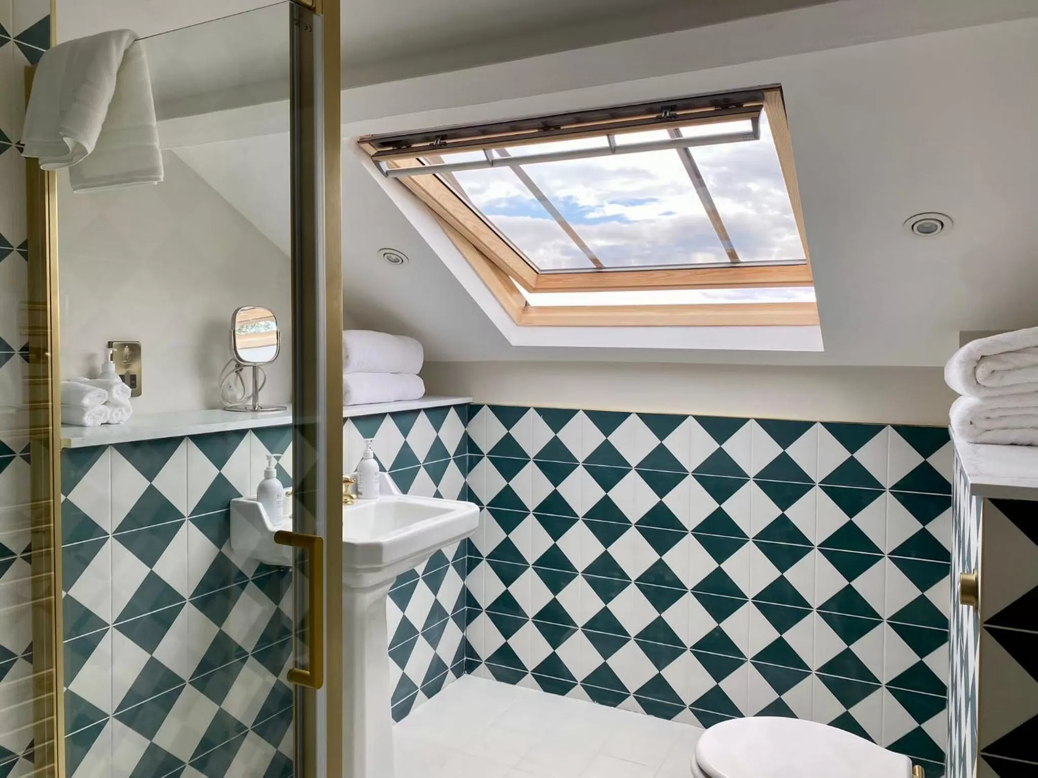 Shower in Railway House York by Chateau Anna