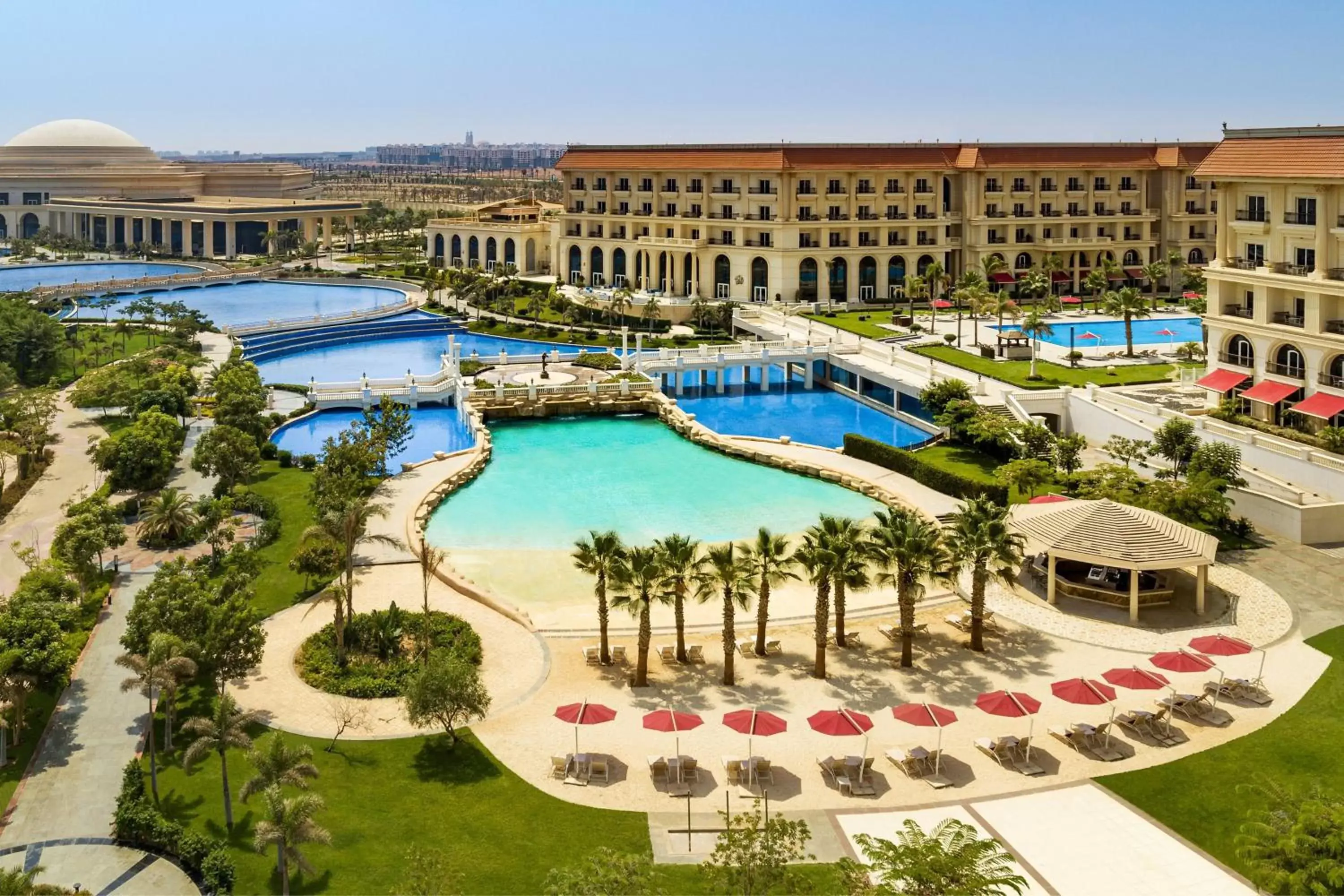 Beach, Pool View in The St. Regis Almasa Hotel, Cairo