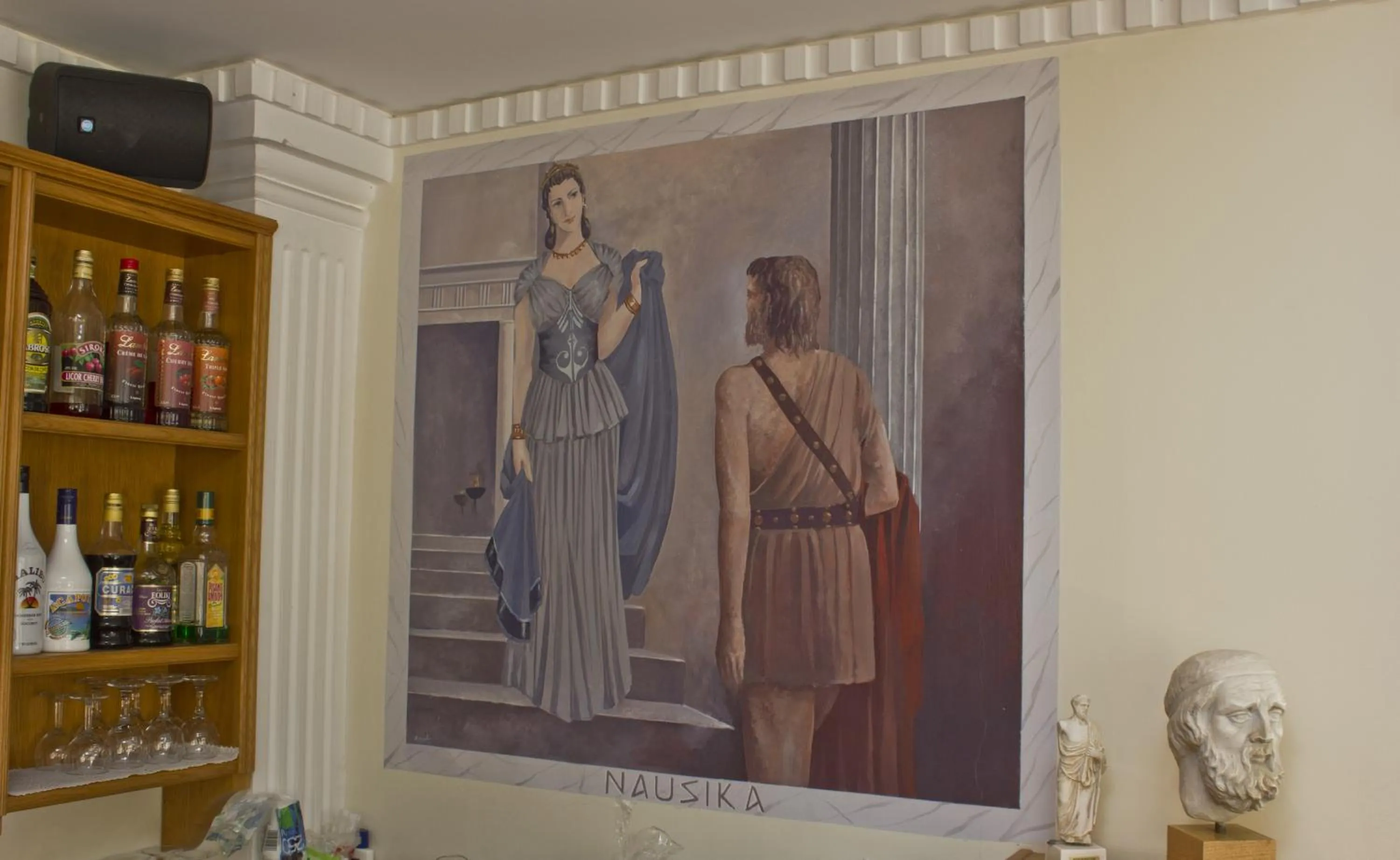 Decorative detail in Nafsika Hotel