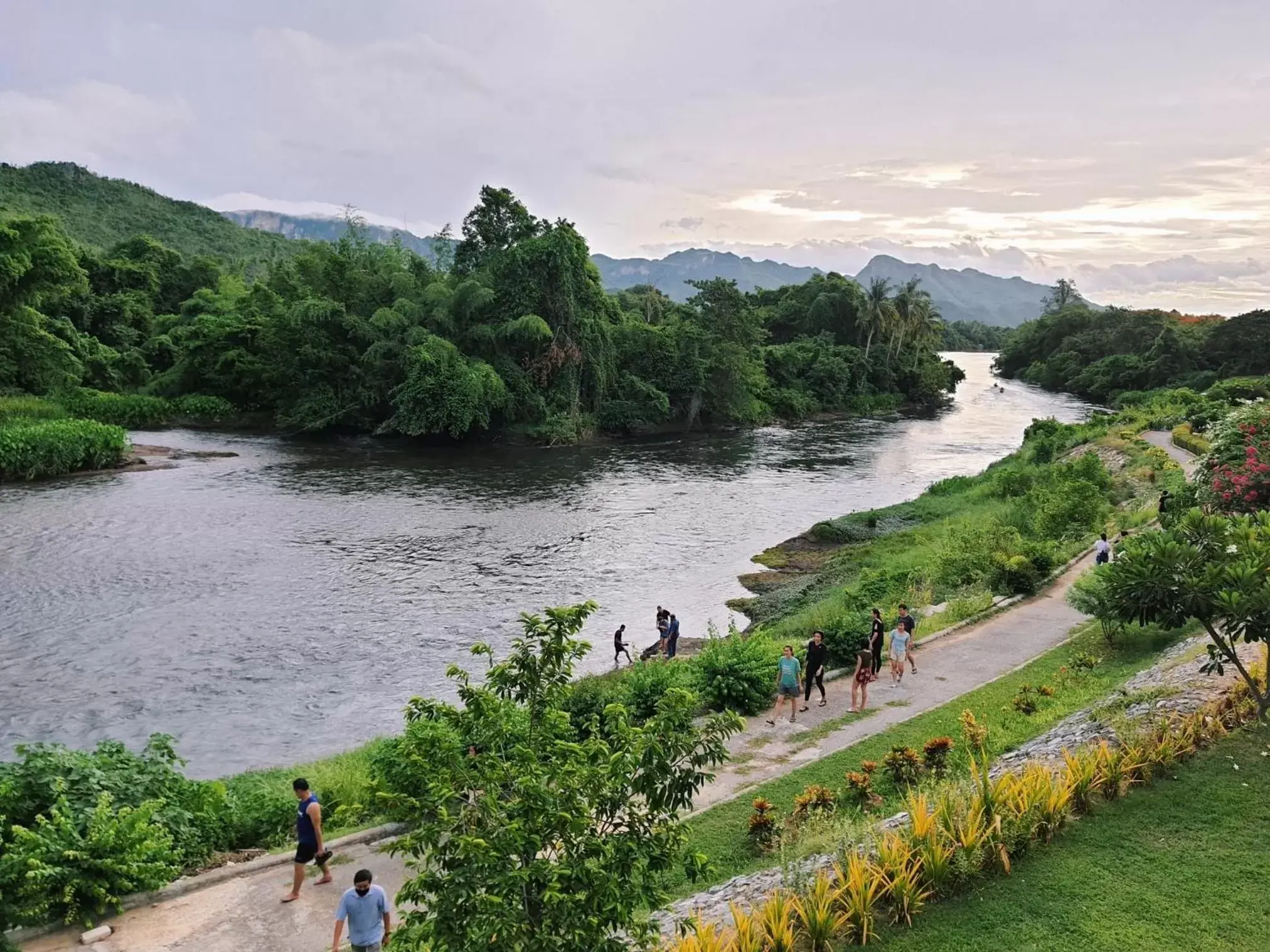 Natural landscape in Aekpailin River Kwai Resort