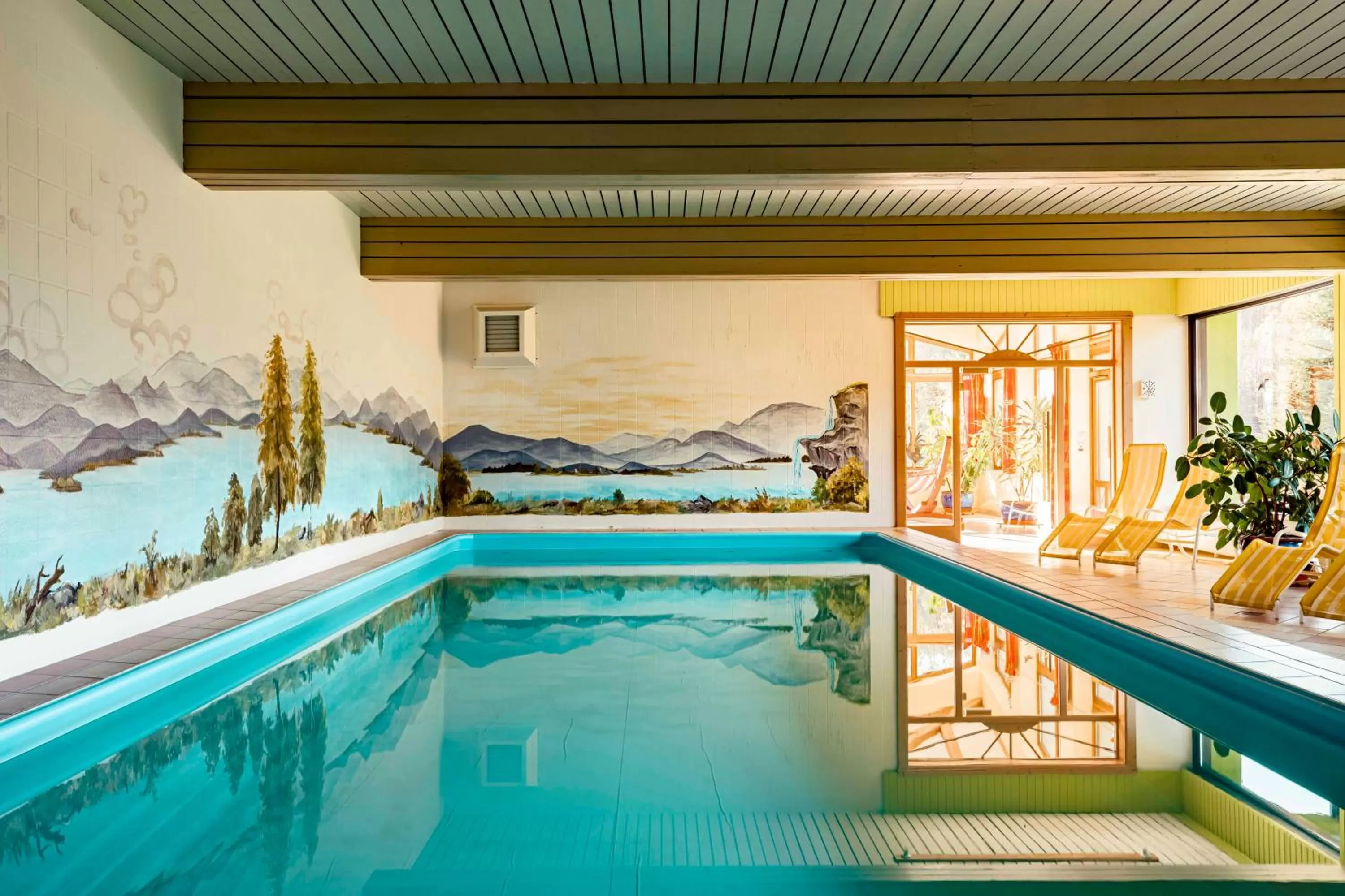 Swimming pool in Landhotel GrünWies -Bonsai-Wellness Garni