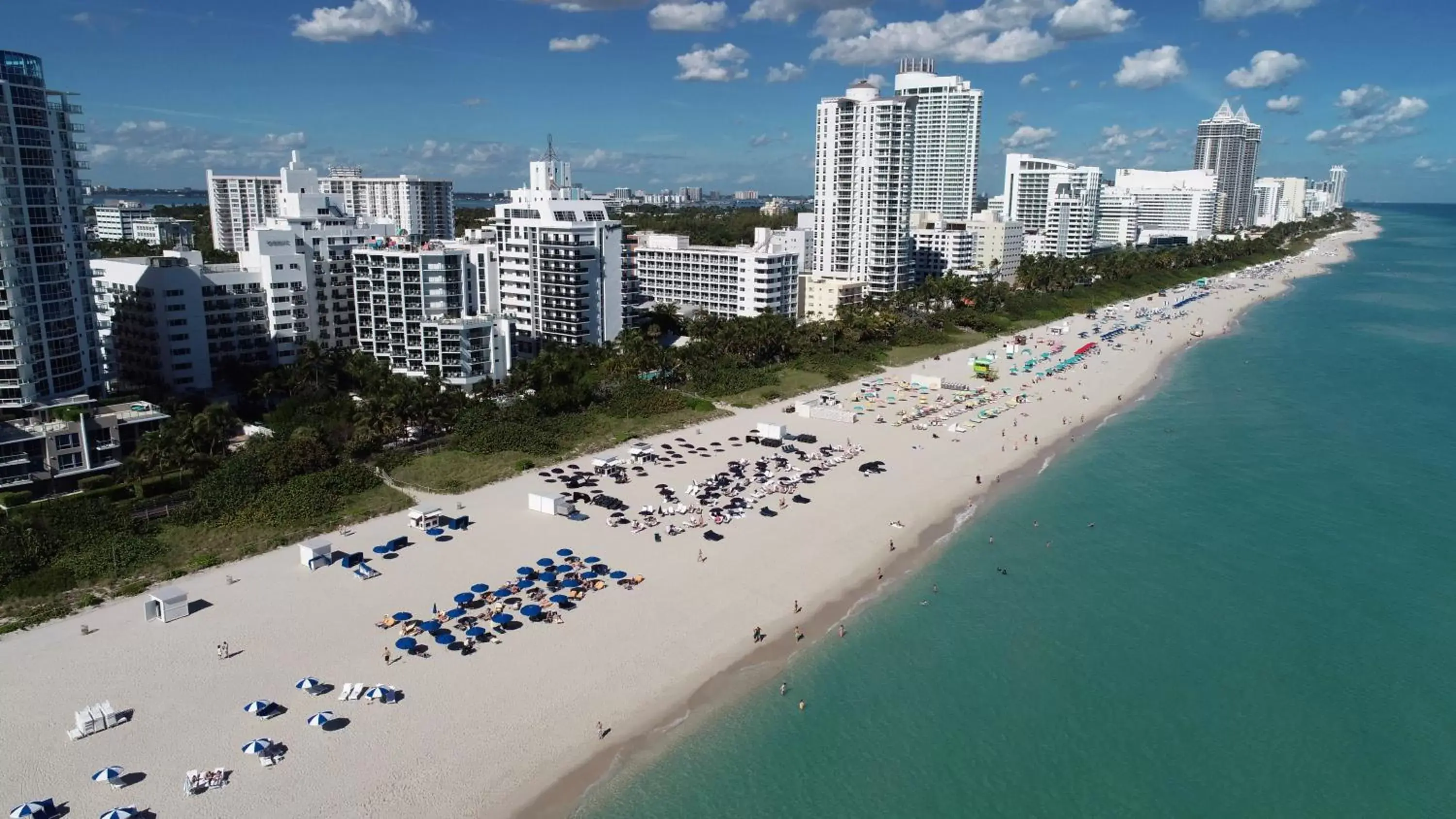 Beach, Bird's-eye View in Circa 39 Hotel Miami Beach
