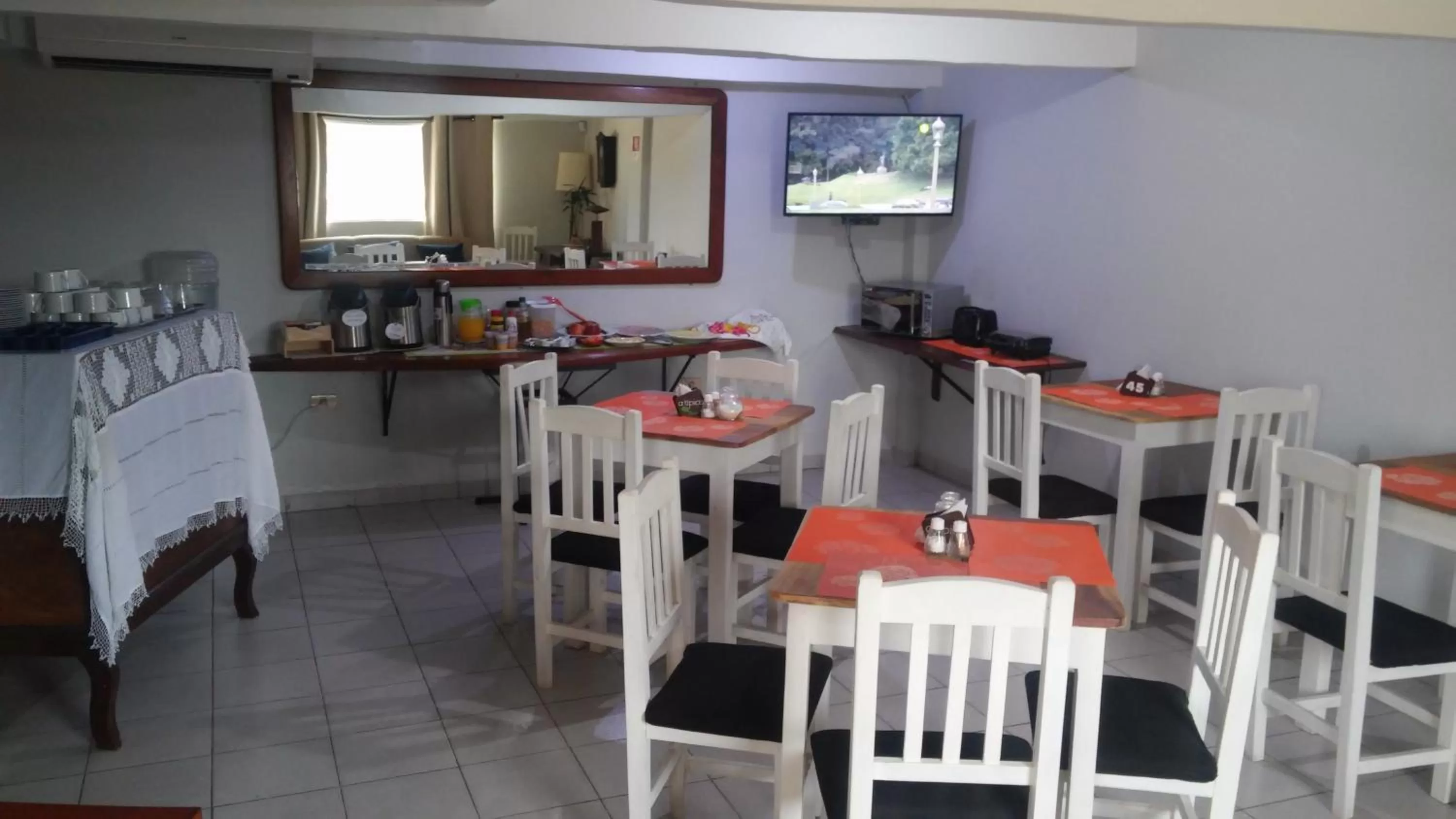 Continental breakfast in Madame Lynch Hotel Asuncion