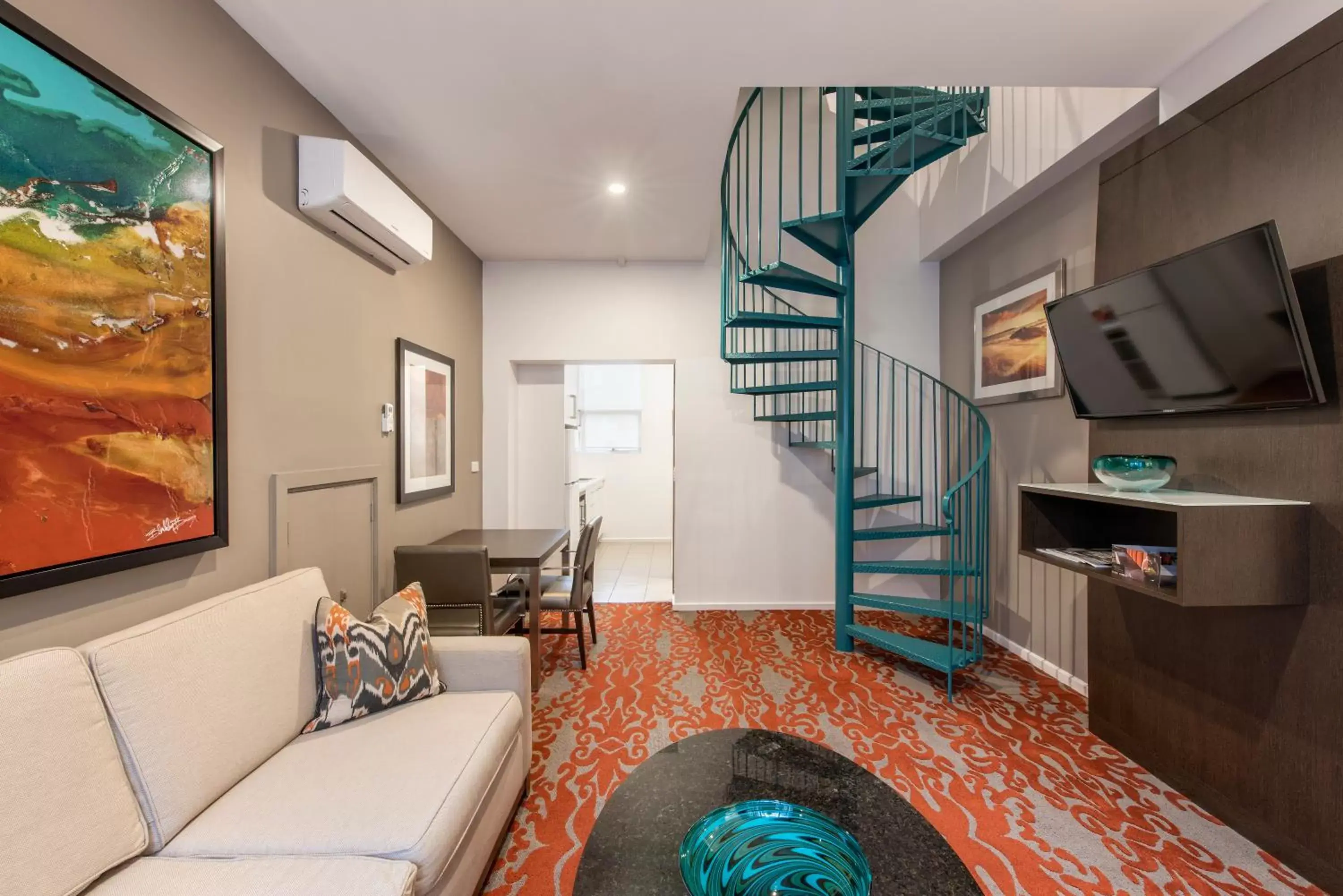 Living room, Seating Area in Miller Apartments