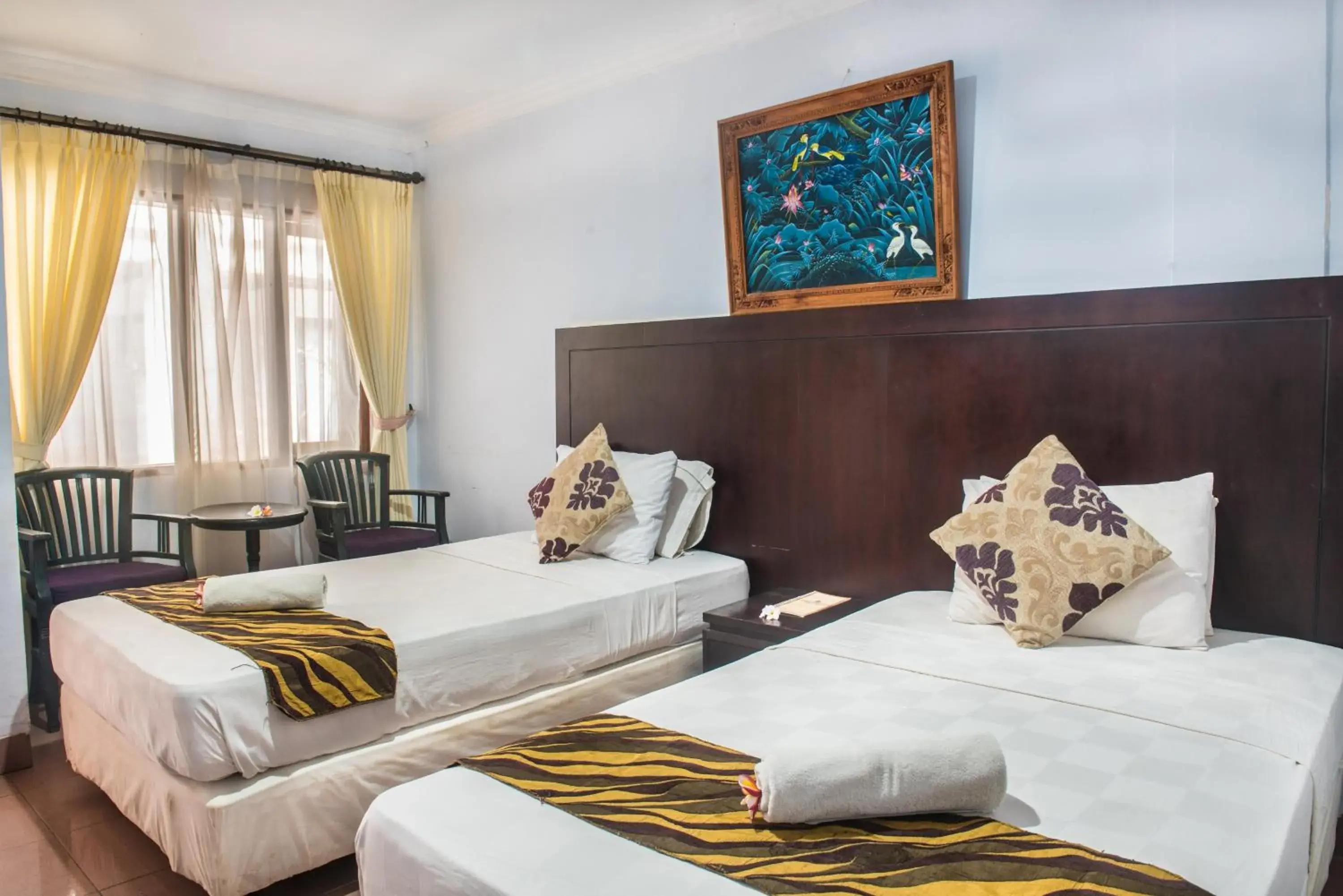 Bed in Abian Srama Hotel and Spa