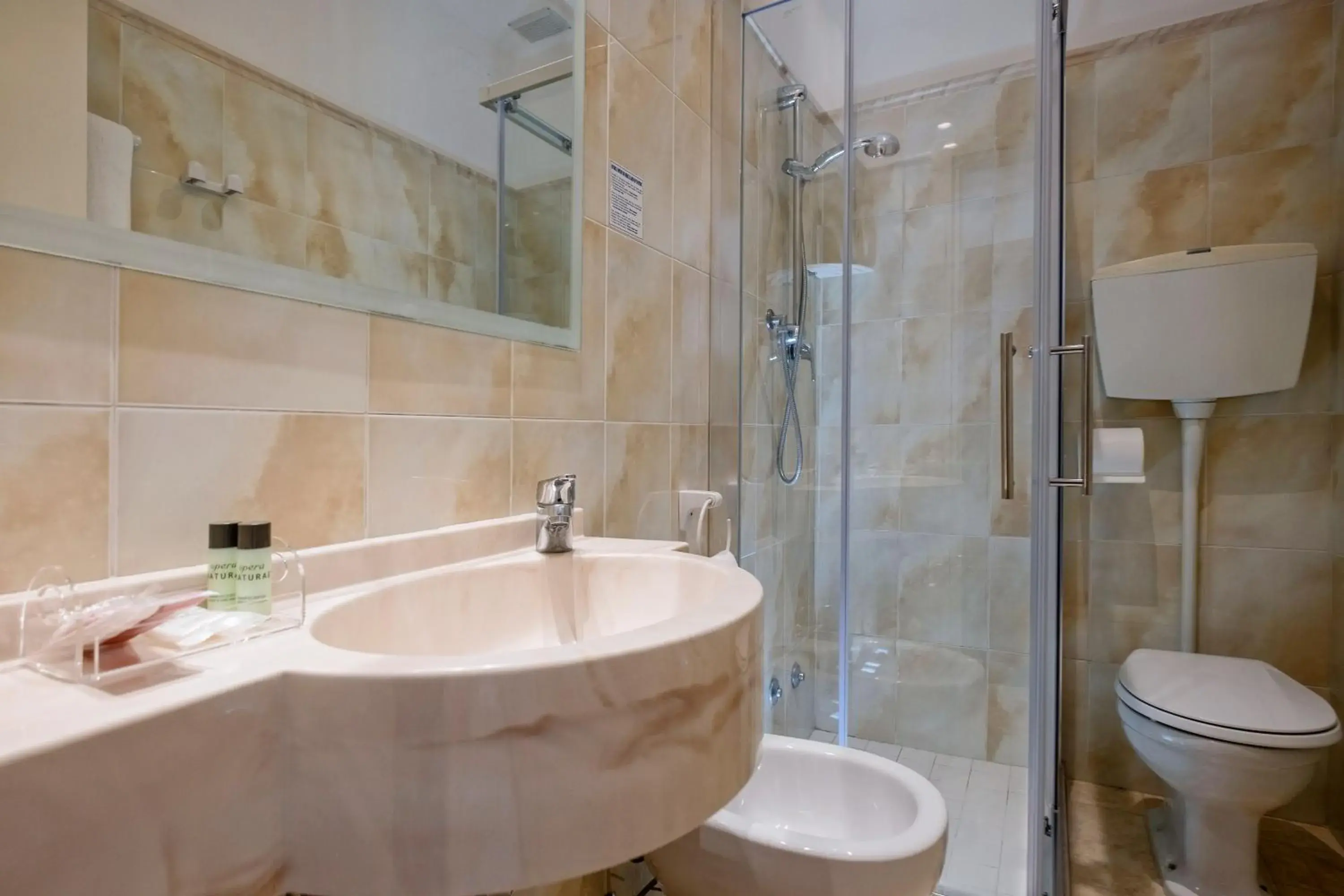 Shower, Bathroom in Hotel Stella D'Oro