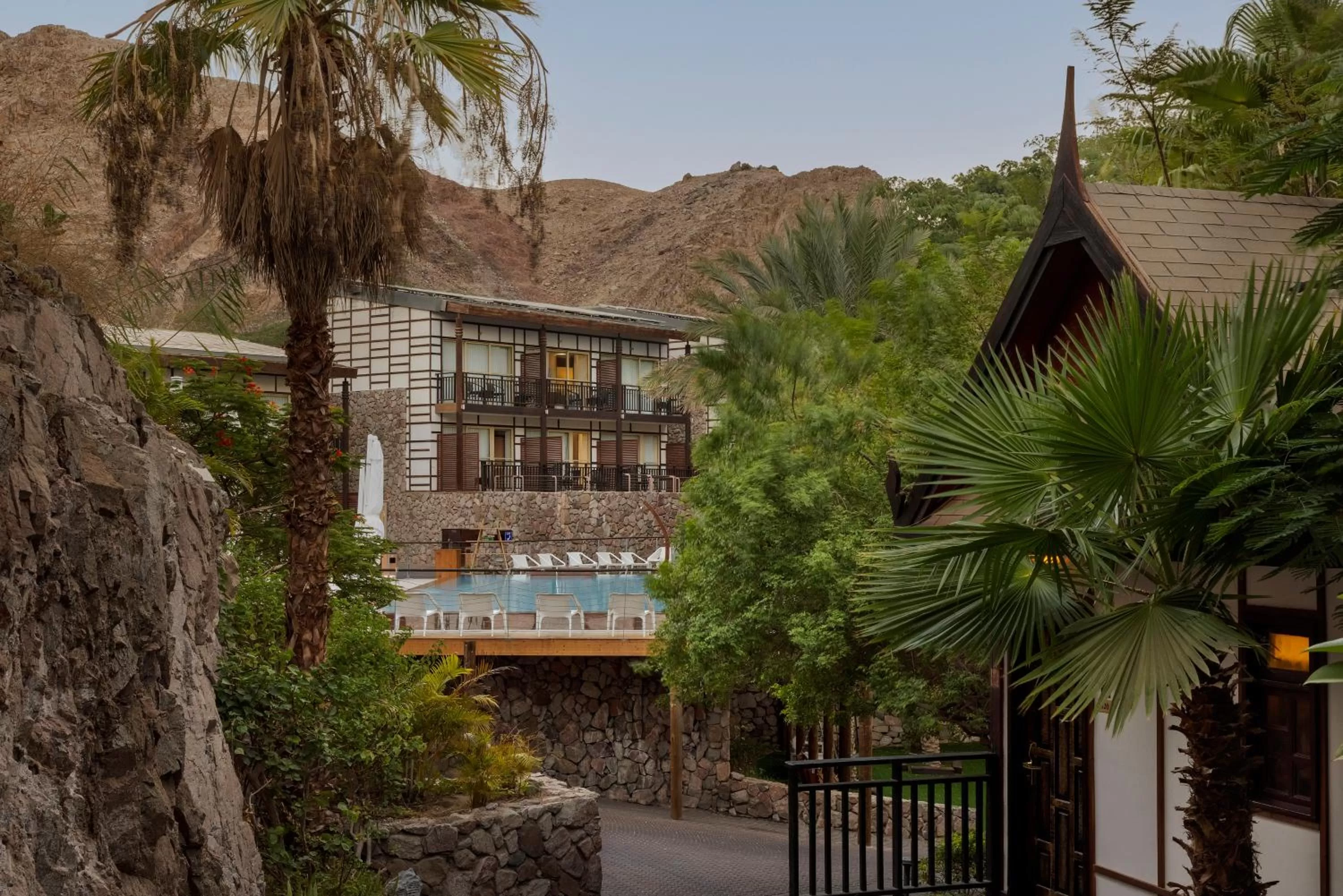 Swimming pool in Herbert Samuel Royal Shangri-La Eilat
