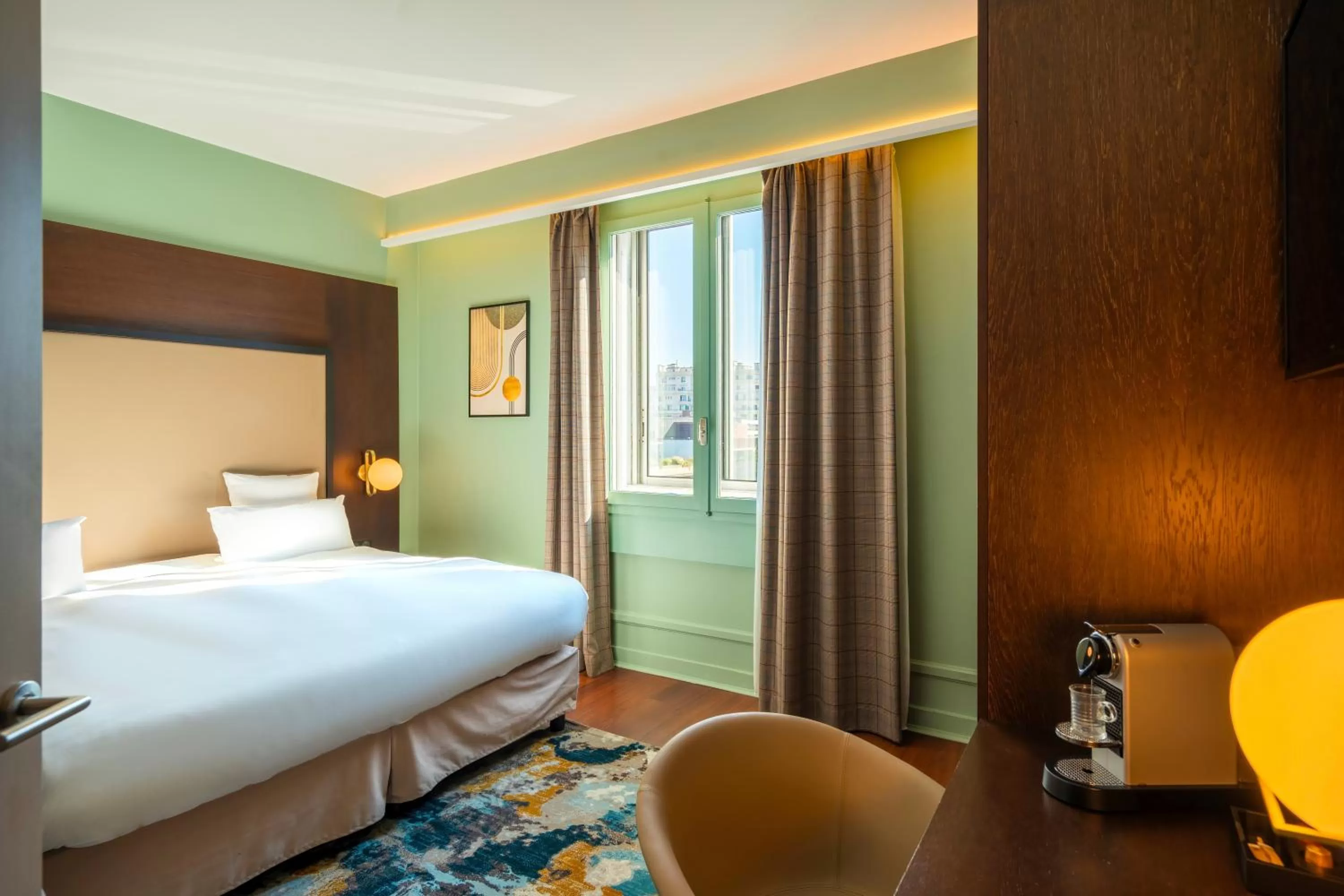 Bedroom, Bed in Le Splendid Hotel Lac D'Annecy - Handwritten Collection