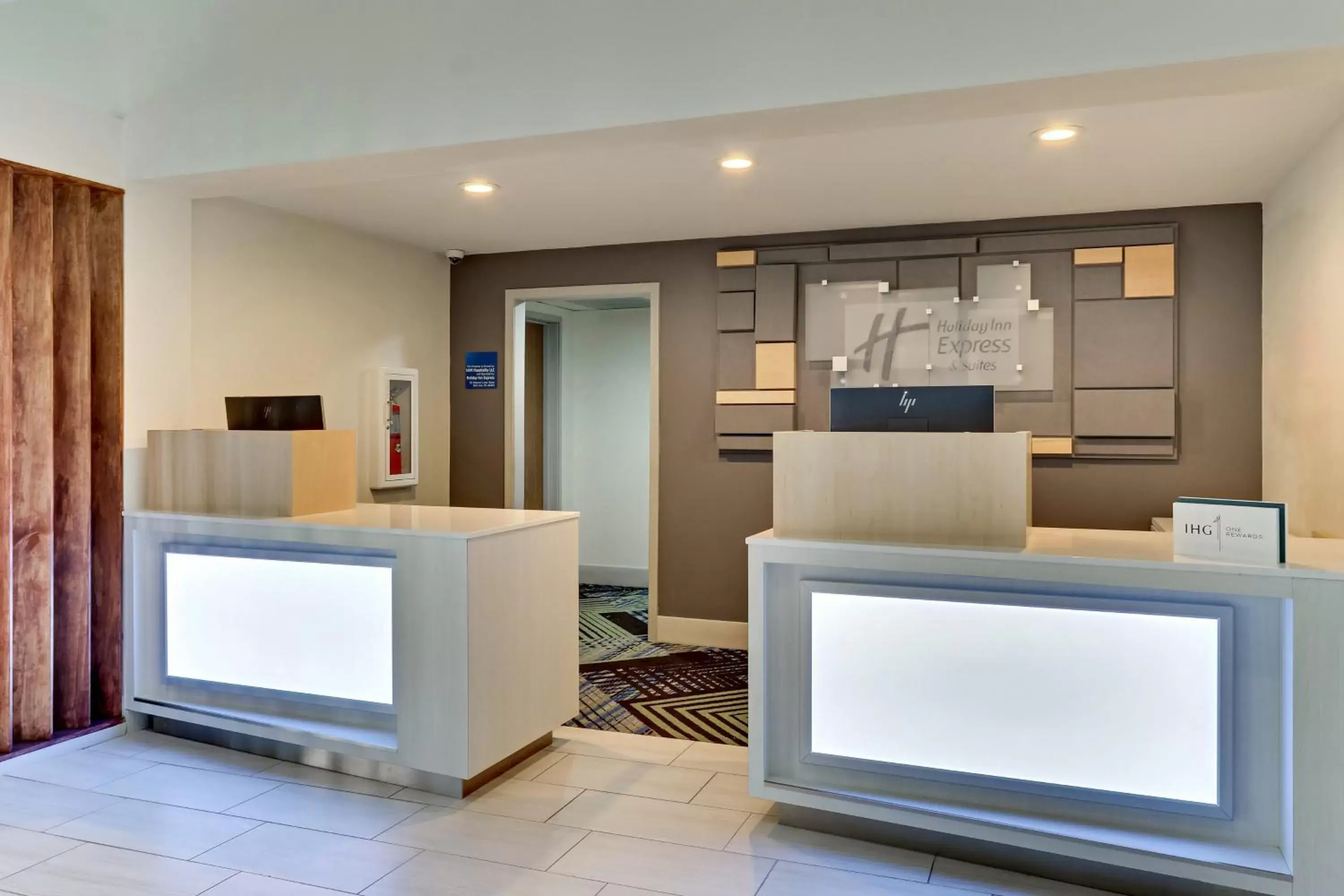 Property building, Lobby/Reception in Holiday Inn Express & Suites Bad Axe, an IHG Hotel