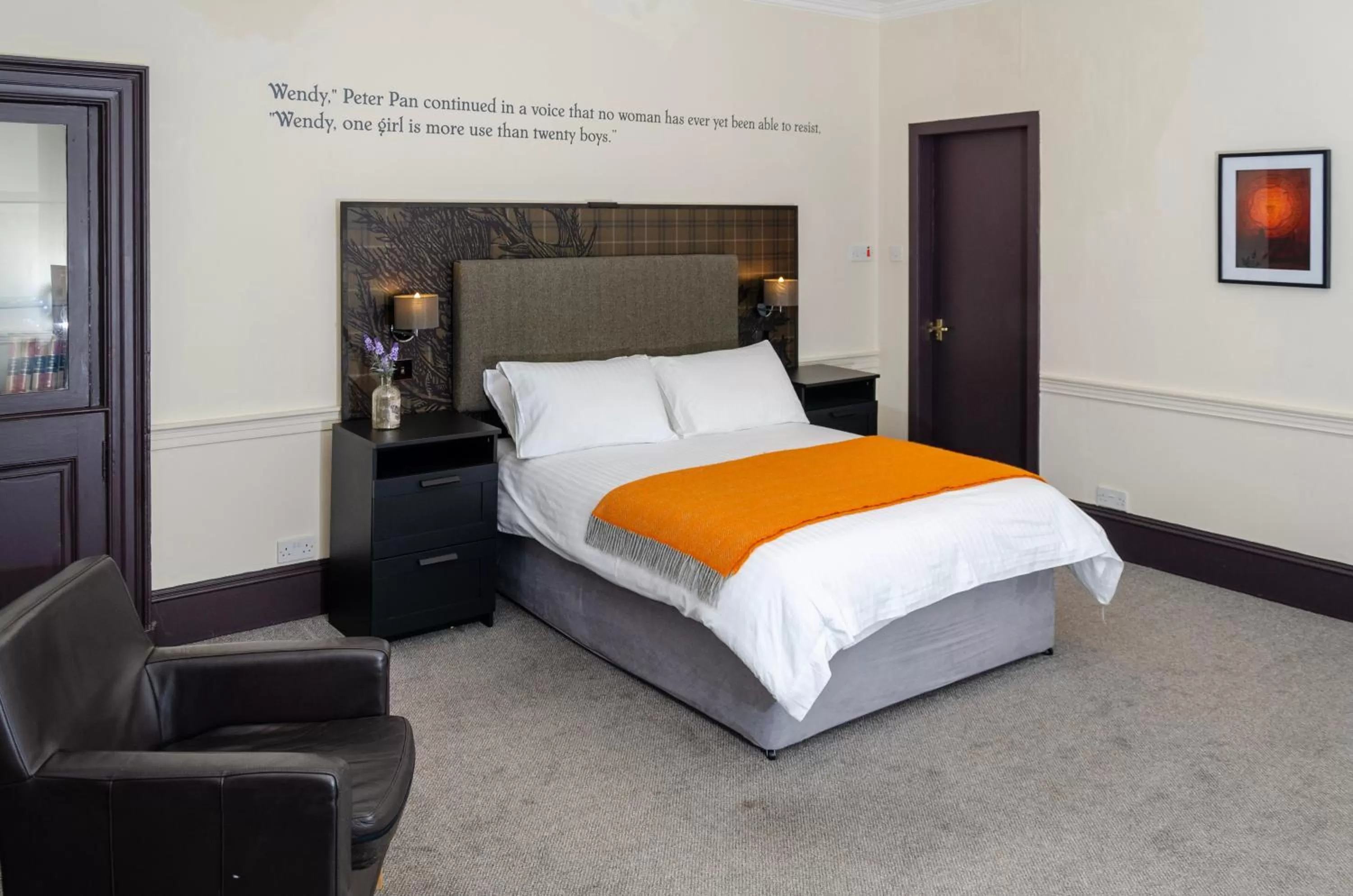 Bed in Thrums Hotel, Kirriemuir