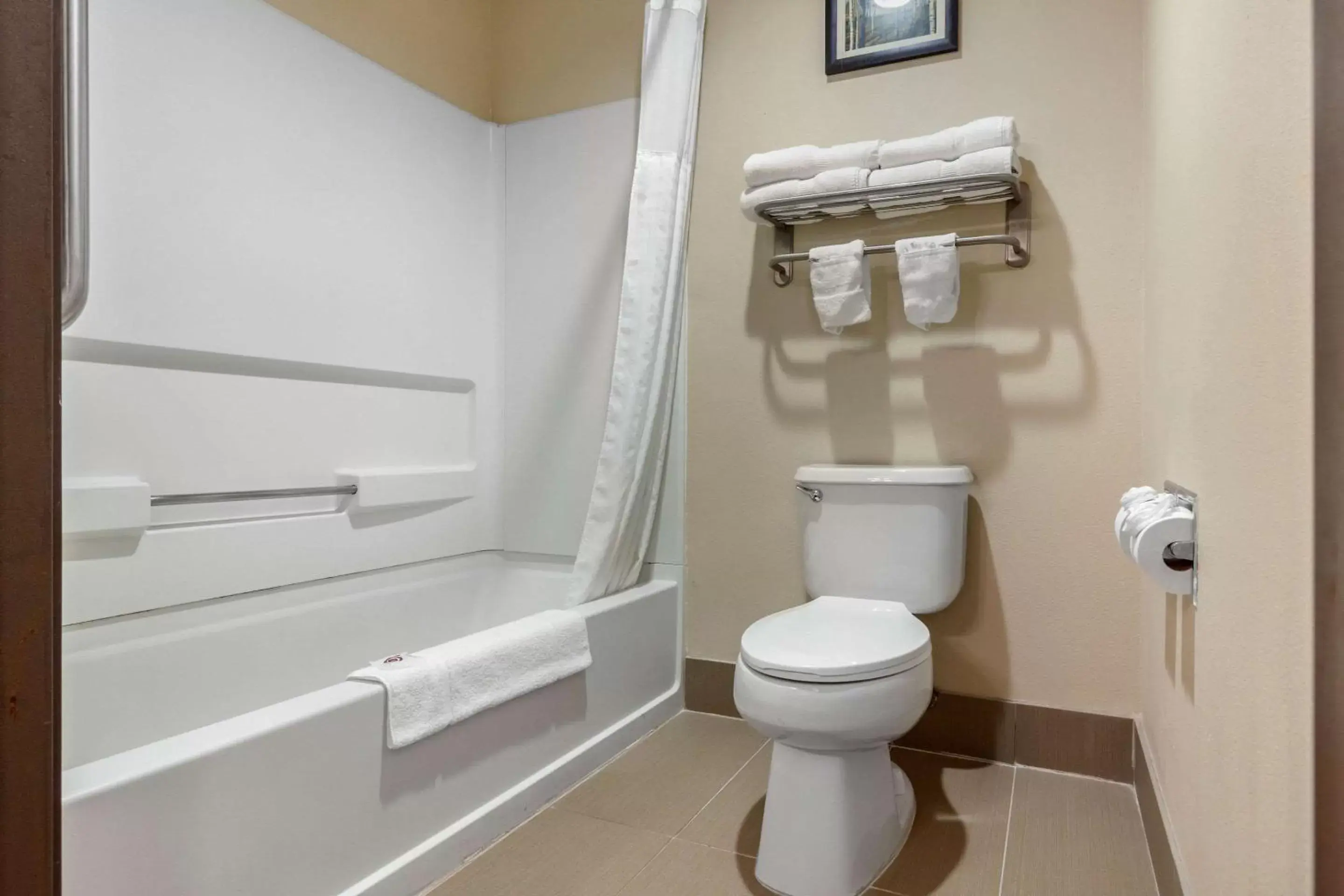 Toilet, Bathroom in Comfort Suites Omaha East-Council Bluffs