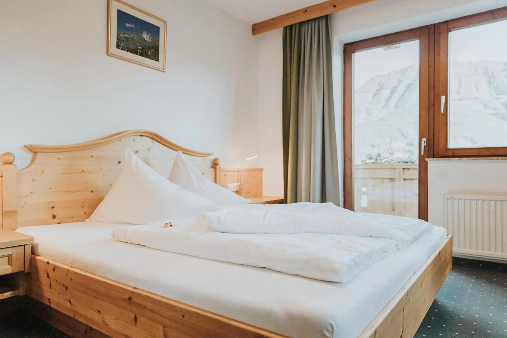 Bed in Hotel Silberfux