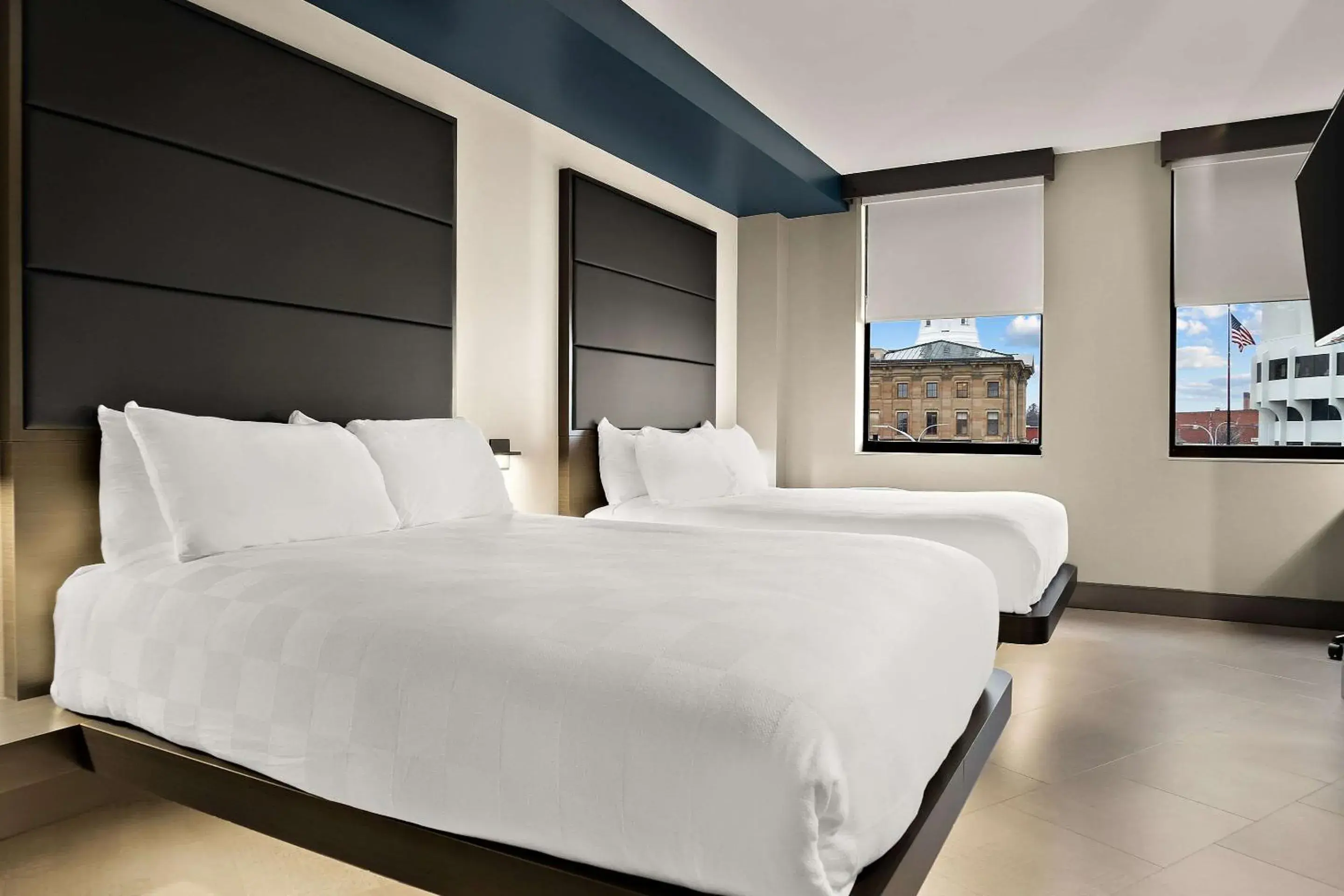 Bedroom, Bed in CityFlatsHotel - Port Huron, Ascend Hotel Collection