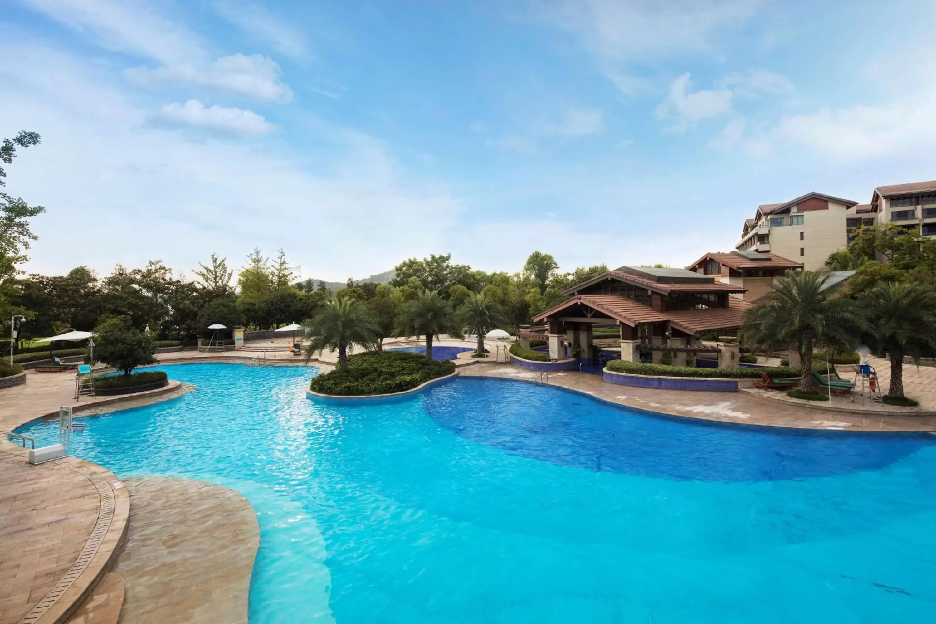 Pool view, Swimming Pool in Hilton Wuhan Optics Valley