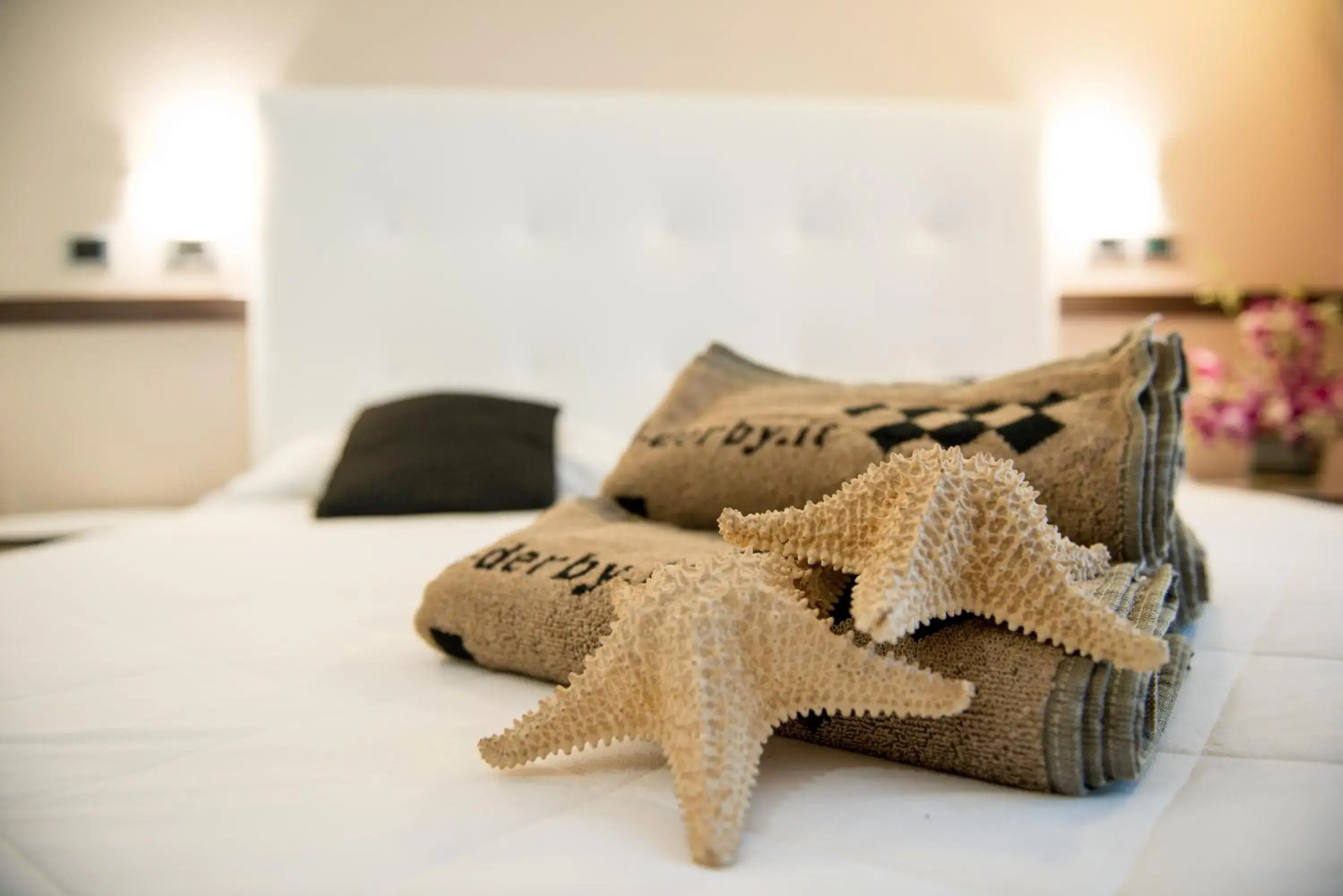 Decorative detail, Bed in Hotel Derby