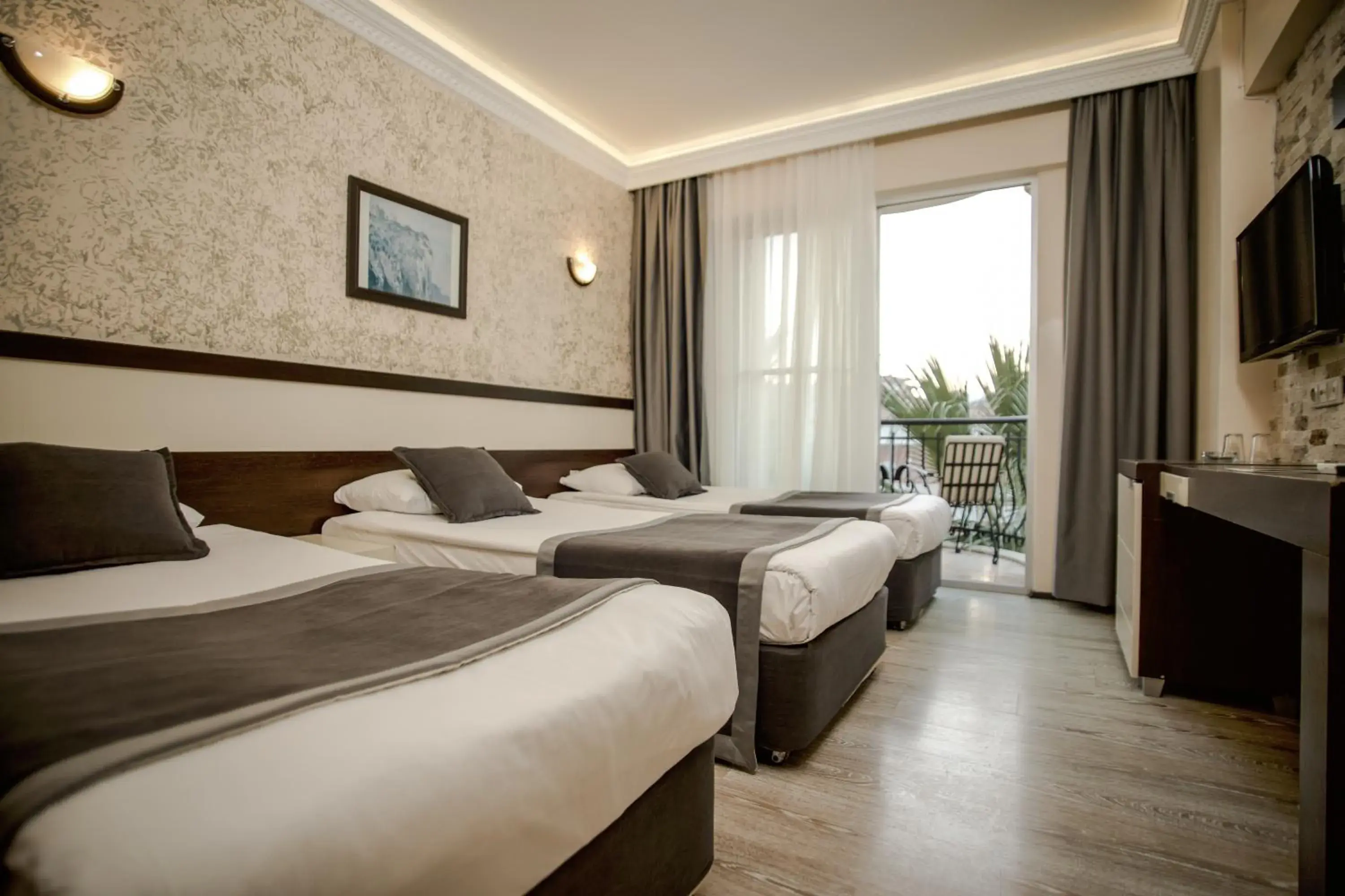Property building, Bed in Camyuva Beach Hotel
