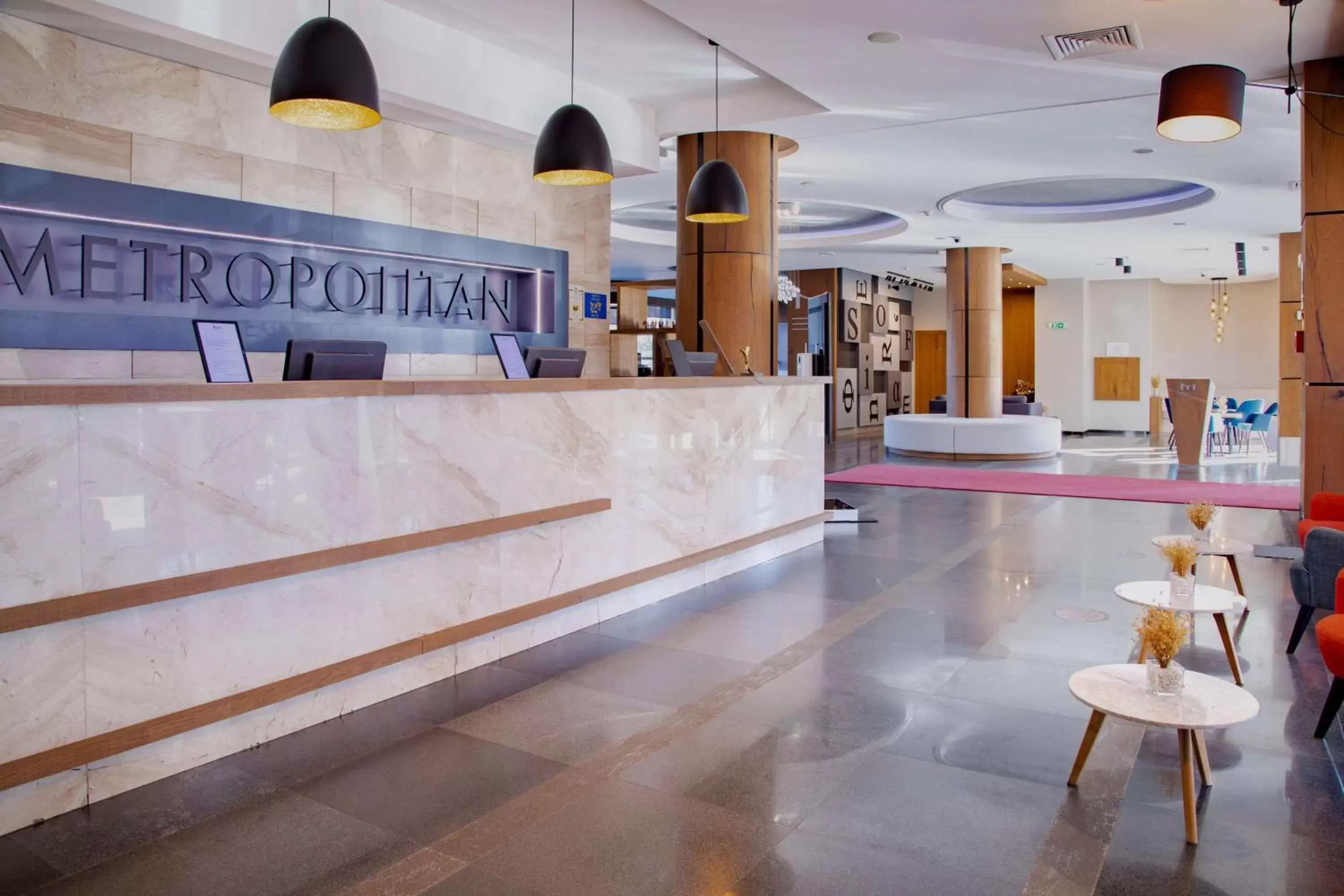 Lobby or reception in Metropolitan Hotel Sofia, a member of Radisson Individuals Lobby or reception in Metropolitan Hotel Sofia, a member of Radisson Individuals