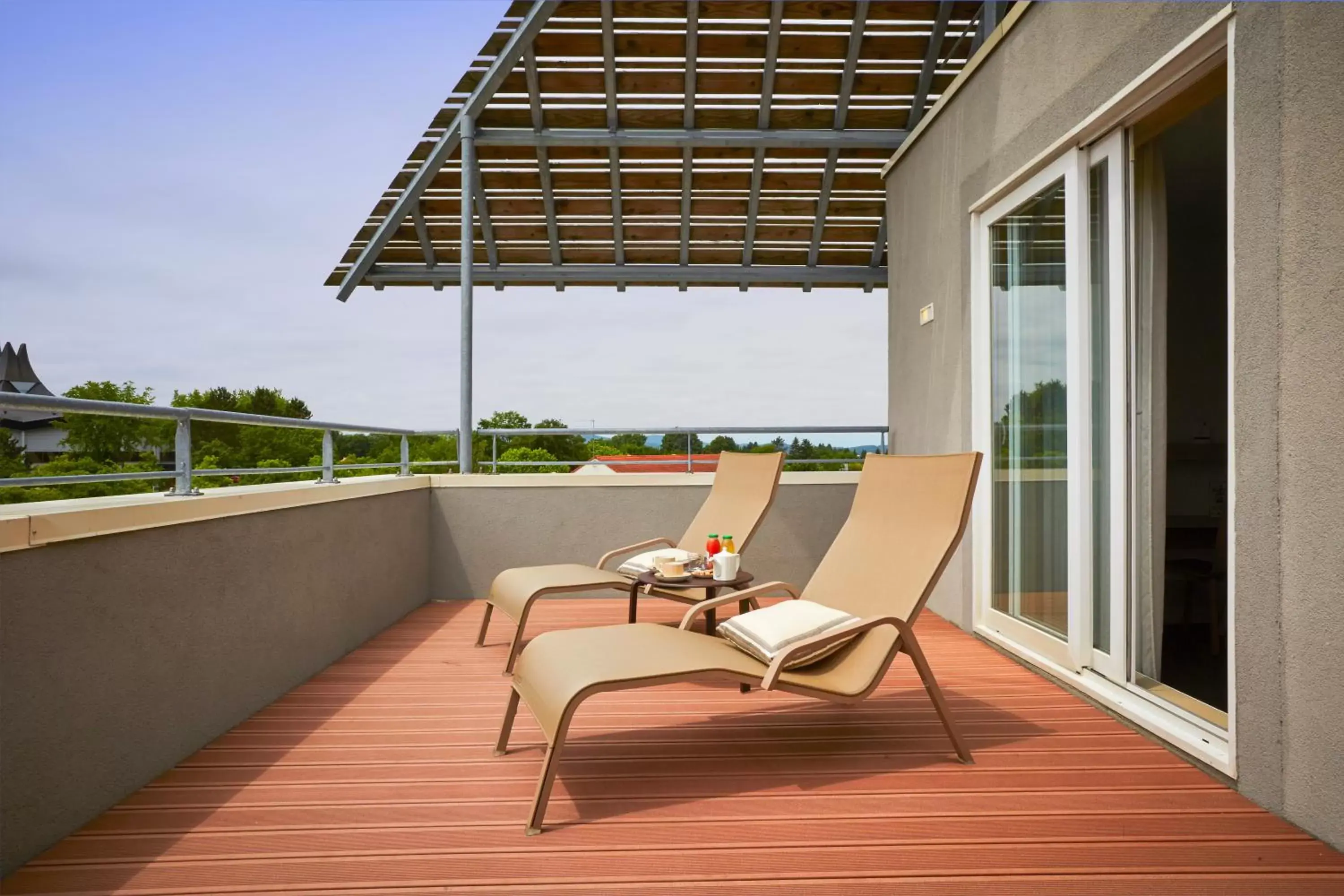 Balcony/Terrace in Kyriad Gueret