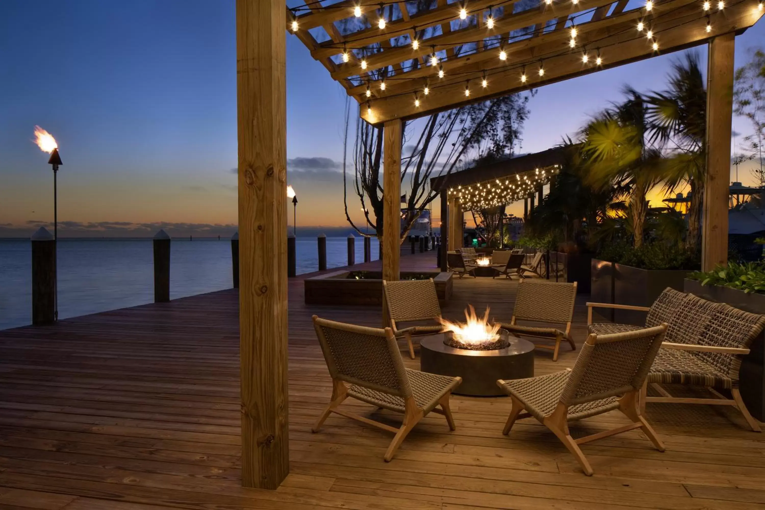 Patio in Postcard Inn Beach Resort & Marina